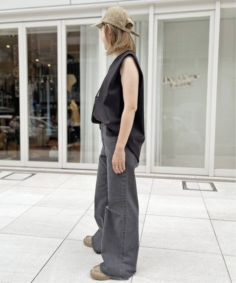 GOOD GRIEF!/グッドグリーフ】Damaged Hem Wide Leg Denim（デニム  