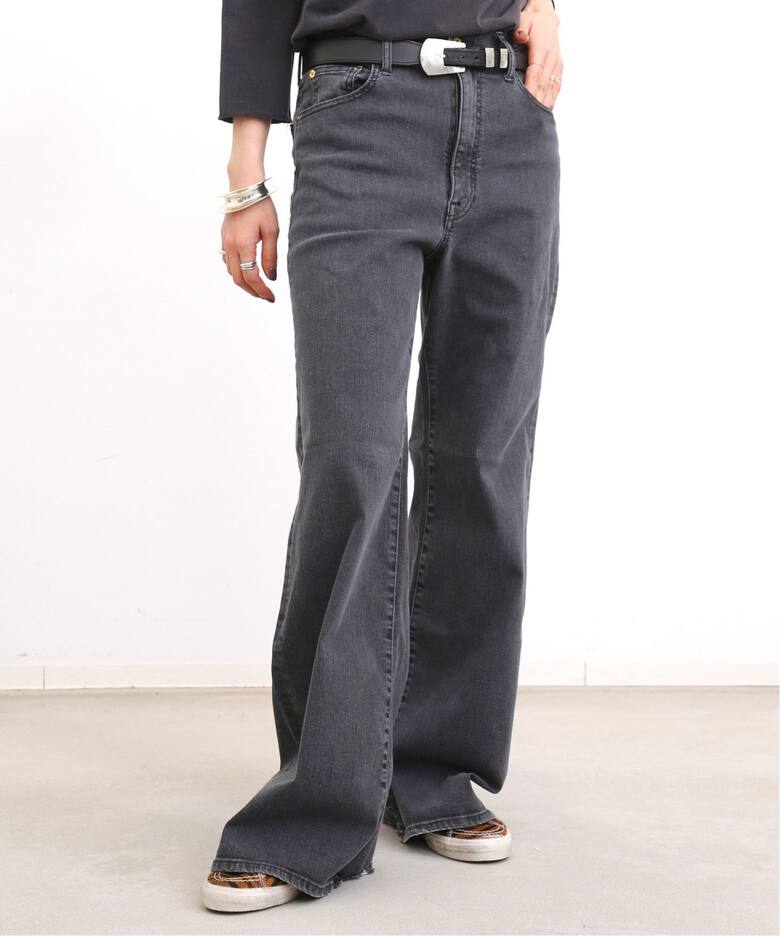 GOOD GRIEF!/グッドグリーフ】Damaged Hem Wide Leg Denim（デニム  