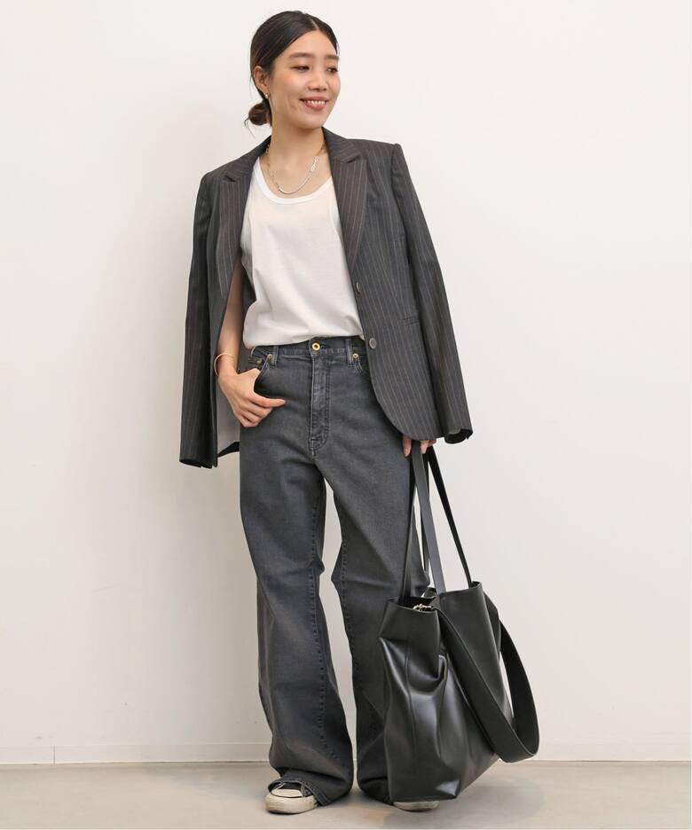 GOOD GRIEF!/グッドグリーフ】Damaged Hem Wide Leg Denim（デニム  