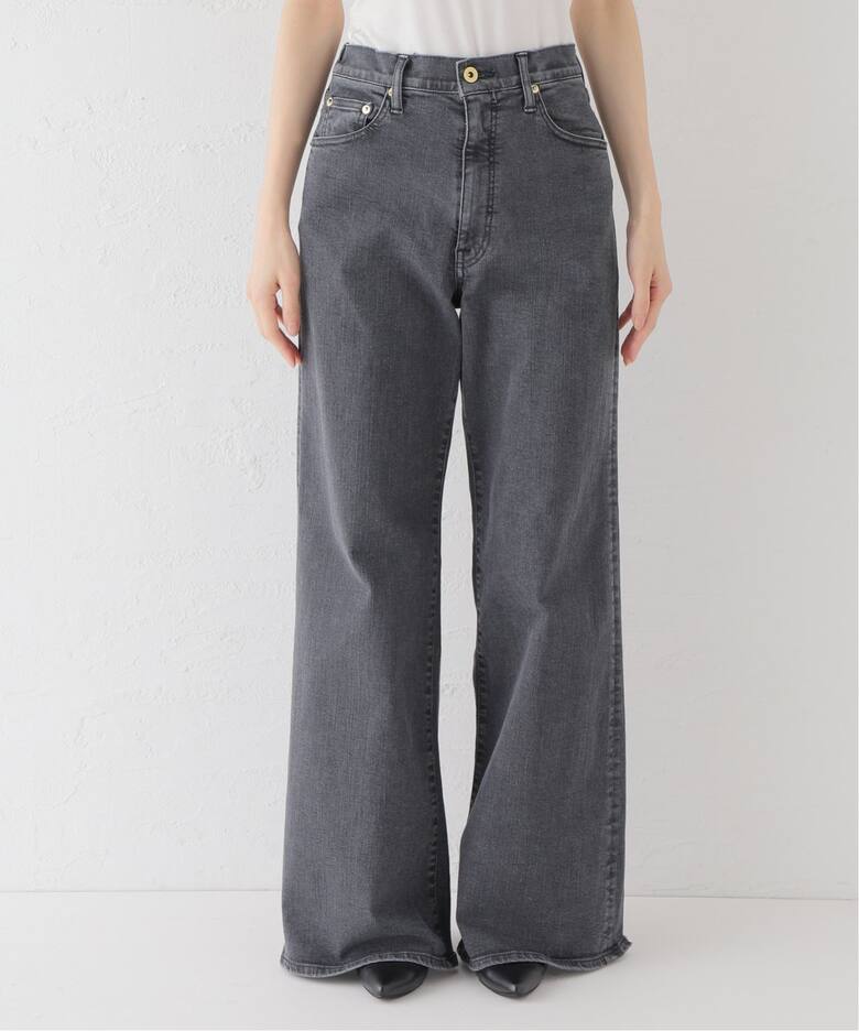 GOOD GRIEF!/グッドグリーフ】Damaged Hem Wide Leg Denim（デニム  