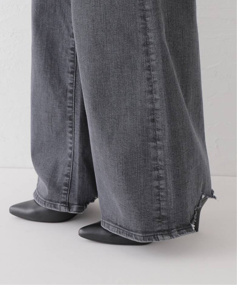 GOOD GRIEF!/グッドグリーフ】Damaged Hem Wide Leg Denim（デニム  
