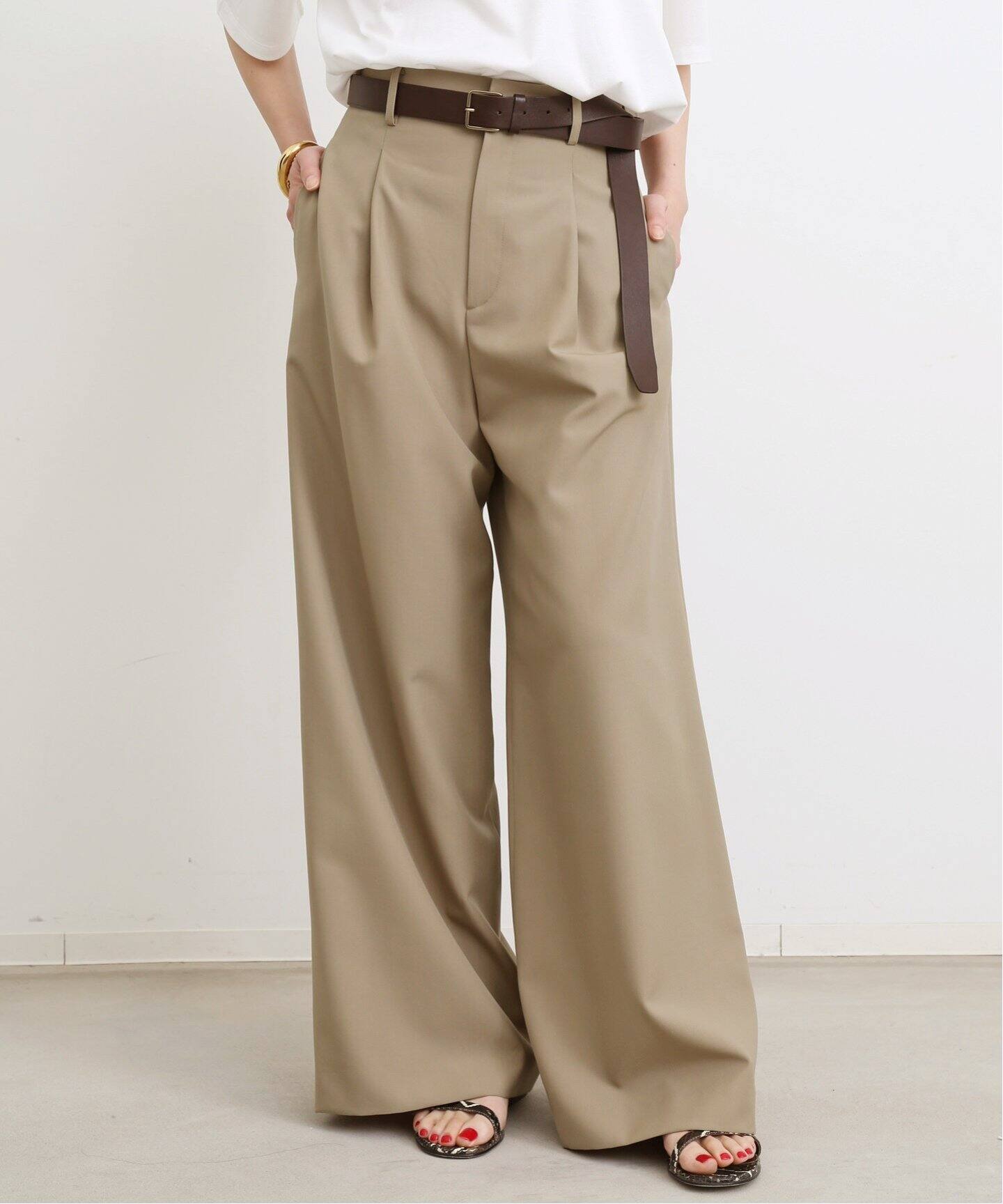 Tropical Woll Wide Pants（スラックス）｜L