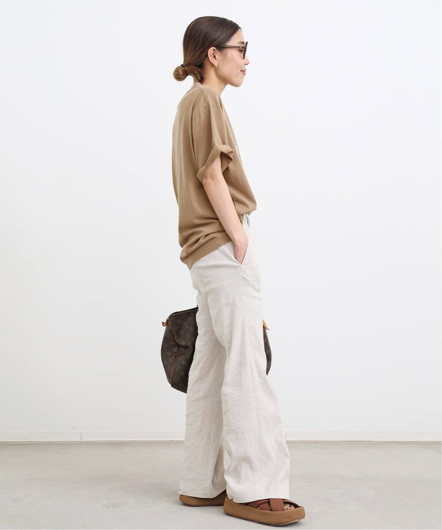 Stretch Linen Pants（スラックス）｜L