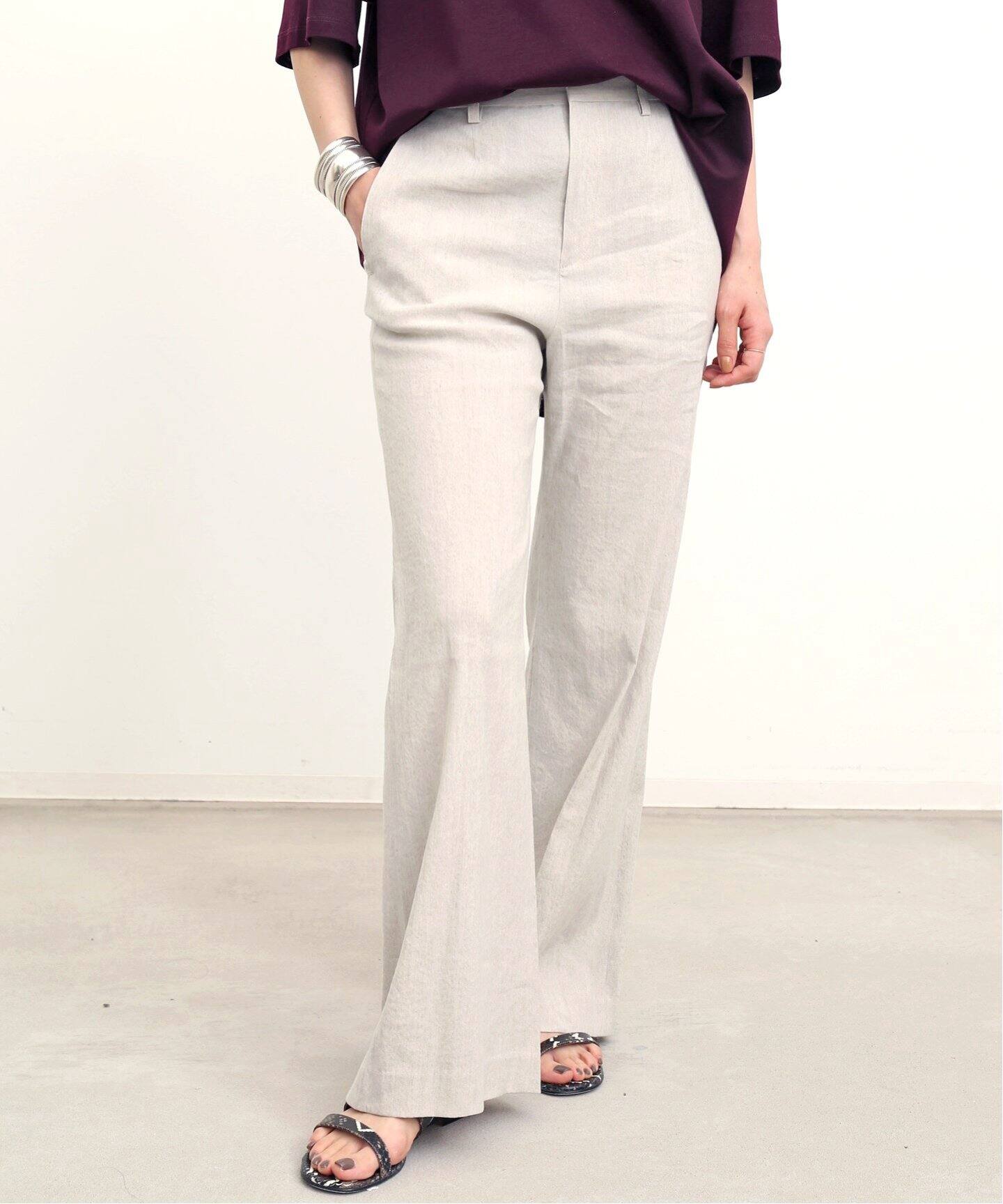 Stretch Linen Pants（スラックス）｜L