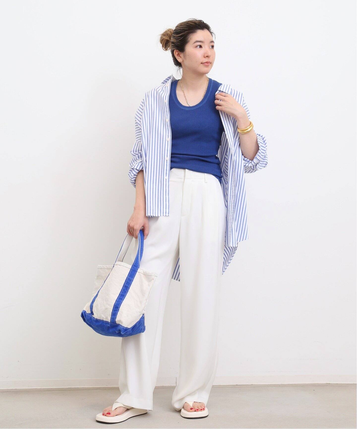 Low Rise Tuck Wide Pants（その他パンツ）｜L 