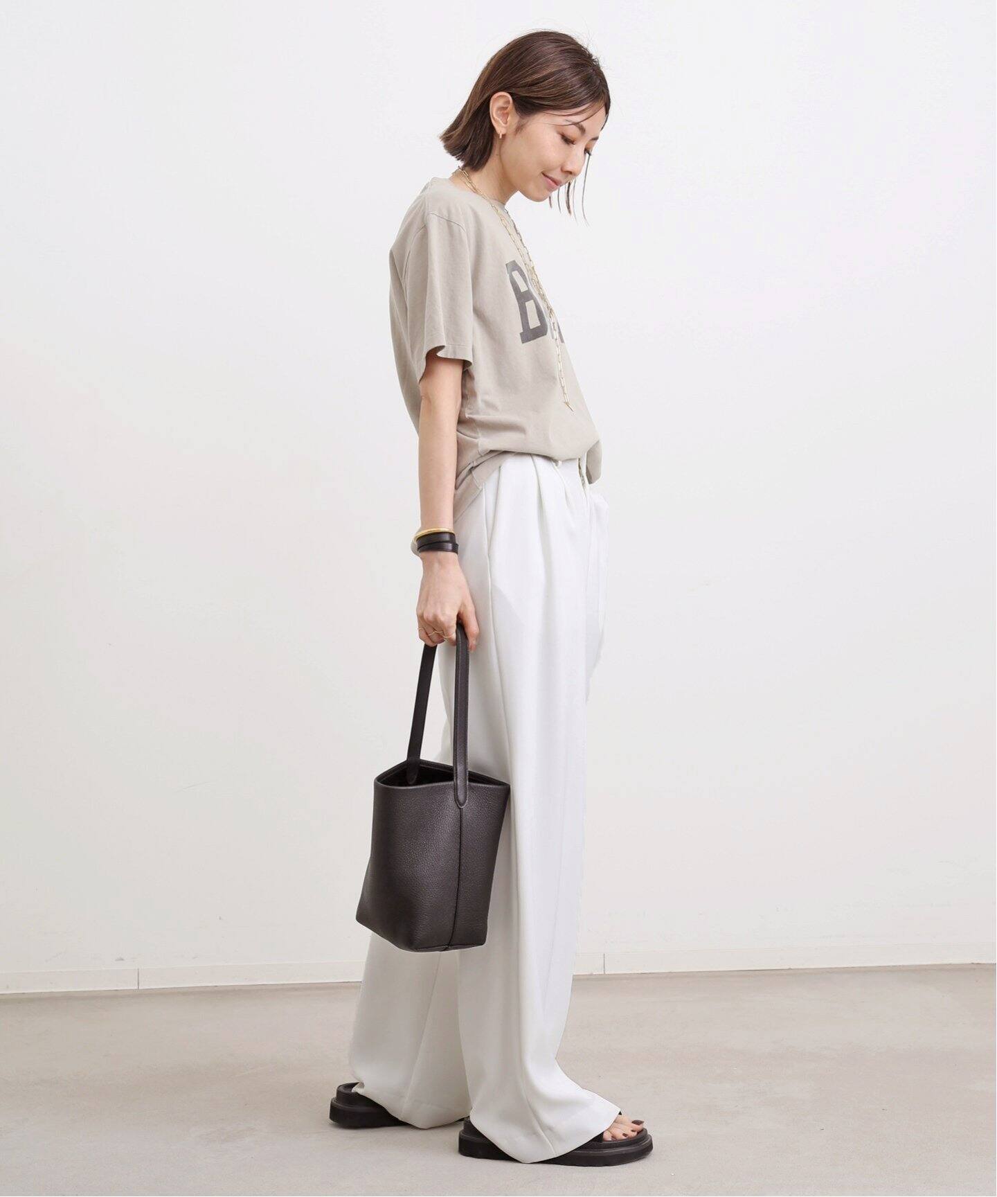 Low Rise Tuck Wide Pants（その他パンツ）｜L 