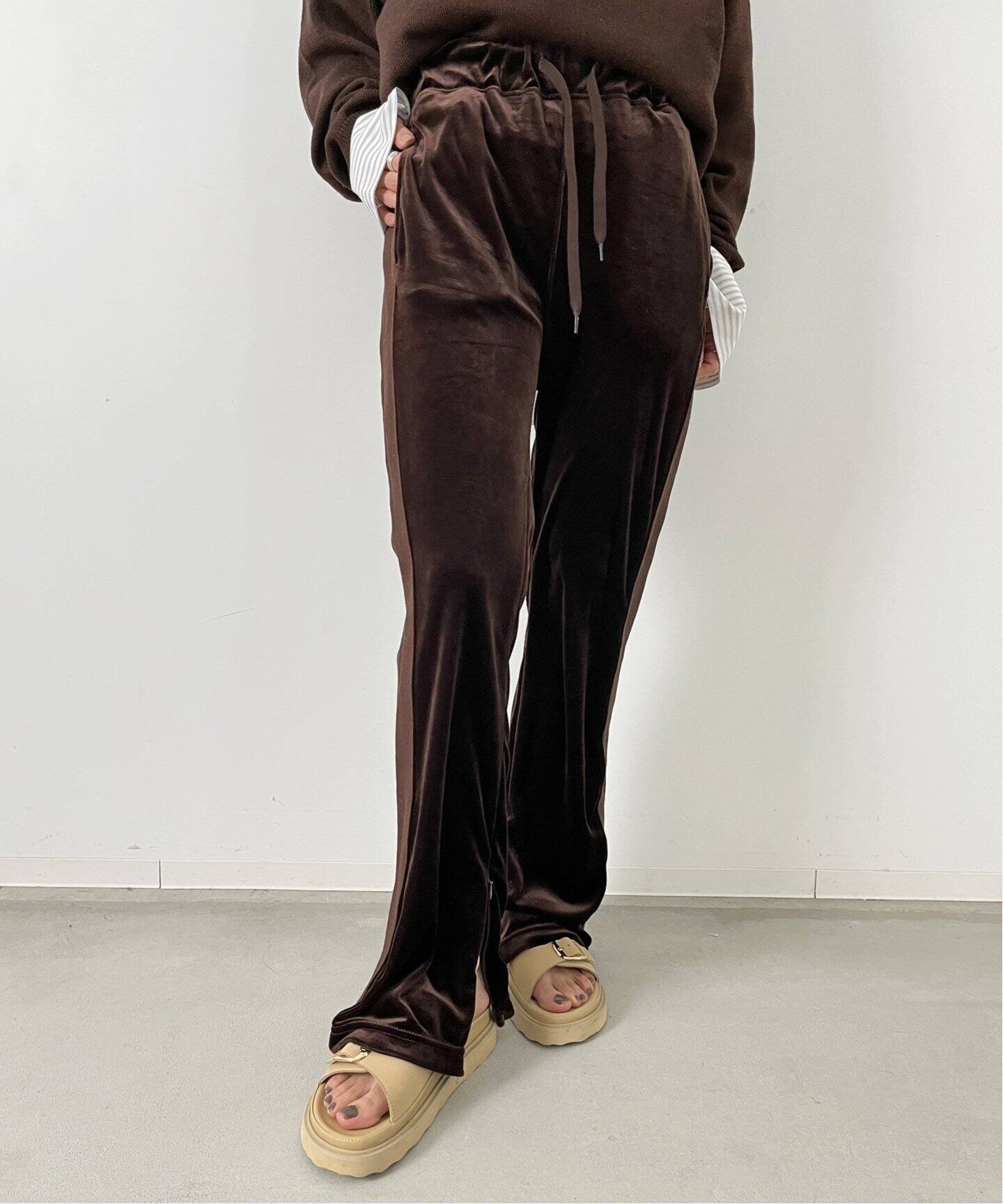 REMI RELIEF/レミレリーフ】Velor Track Pants（ジャージ／トラック  