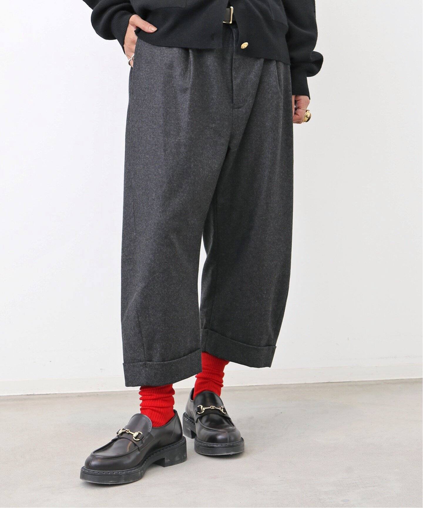 FLANNEL CURVY PANTS（その他パンツ）｜L 