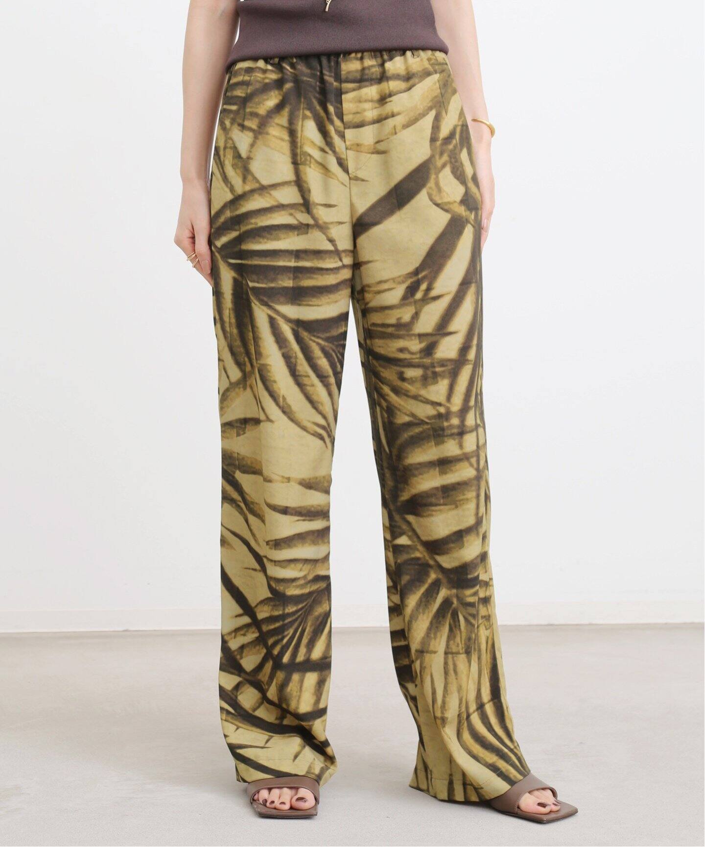 Leaf Print Pants（その他パンツ）｜L