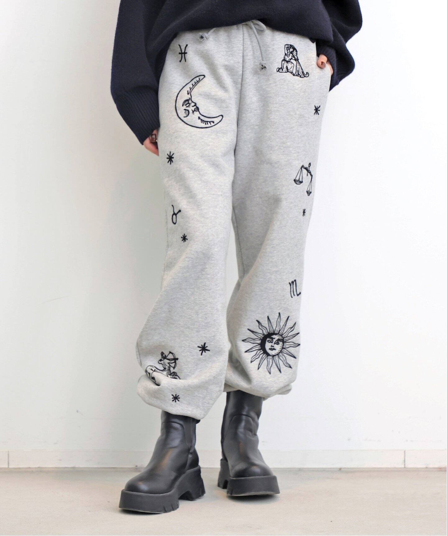 ALANUI/アラヌイ】 HOROSCOPE FLEECE SWEATPANTS（スウェットパンツ 