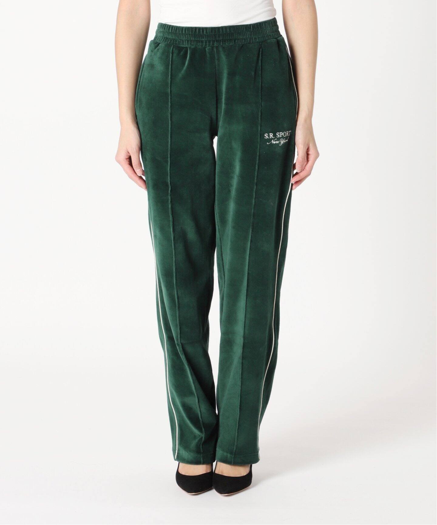 SPORTY&RICH/スポーティアンドリッチ】SPORTY VELOUR TRACK PANTS  