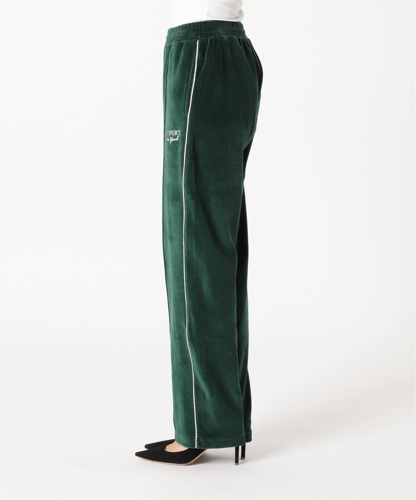 SPORTY&RICH/スポーティアンドリッチ】SPORTY VELOUR TRACK PANTS  