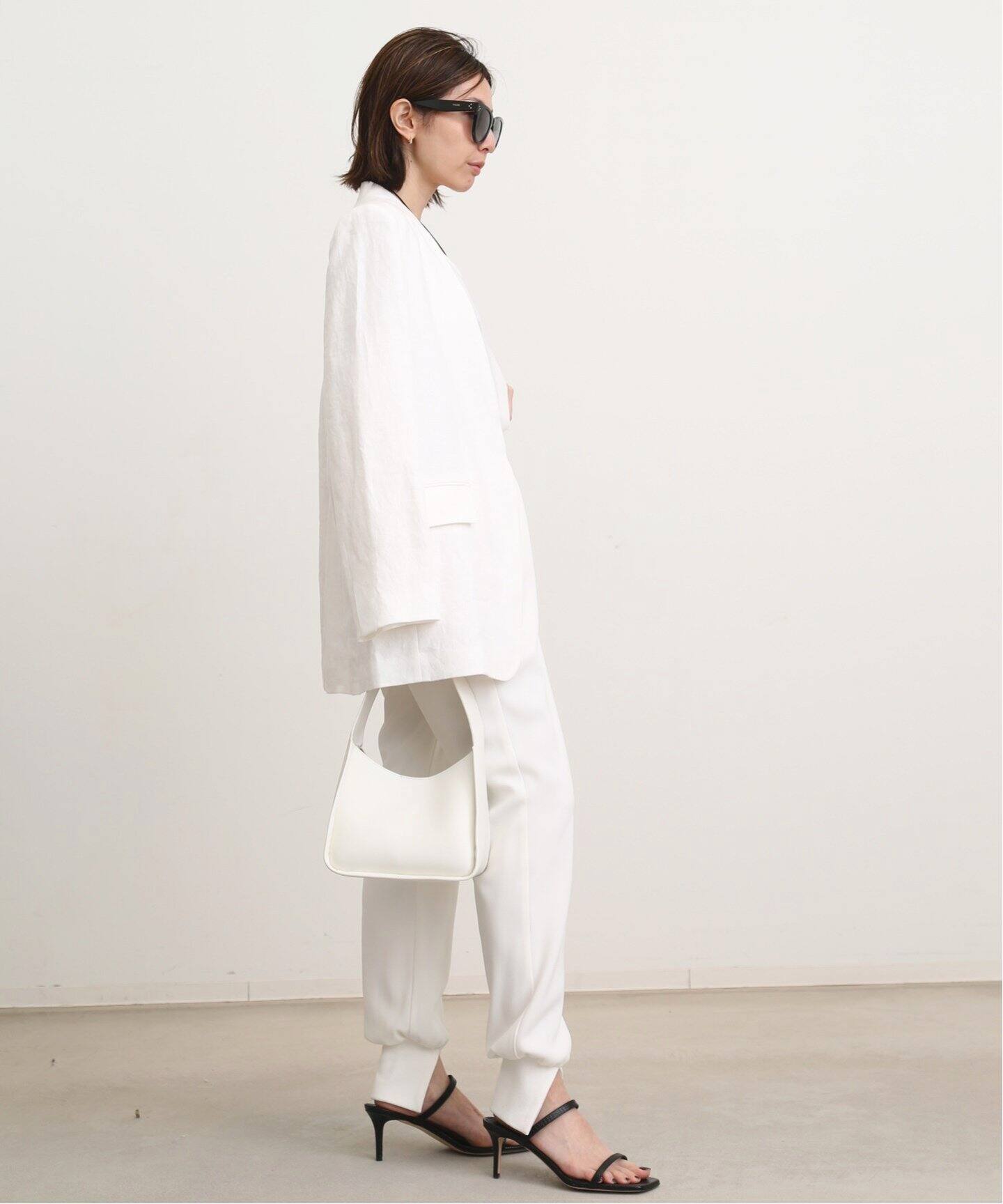 Col Pierrot /コル ピエロ】Rib Pants(WHITE)（その他パンツ）｜L 