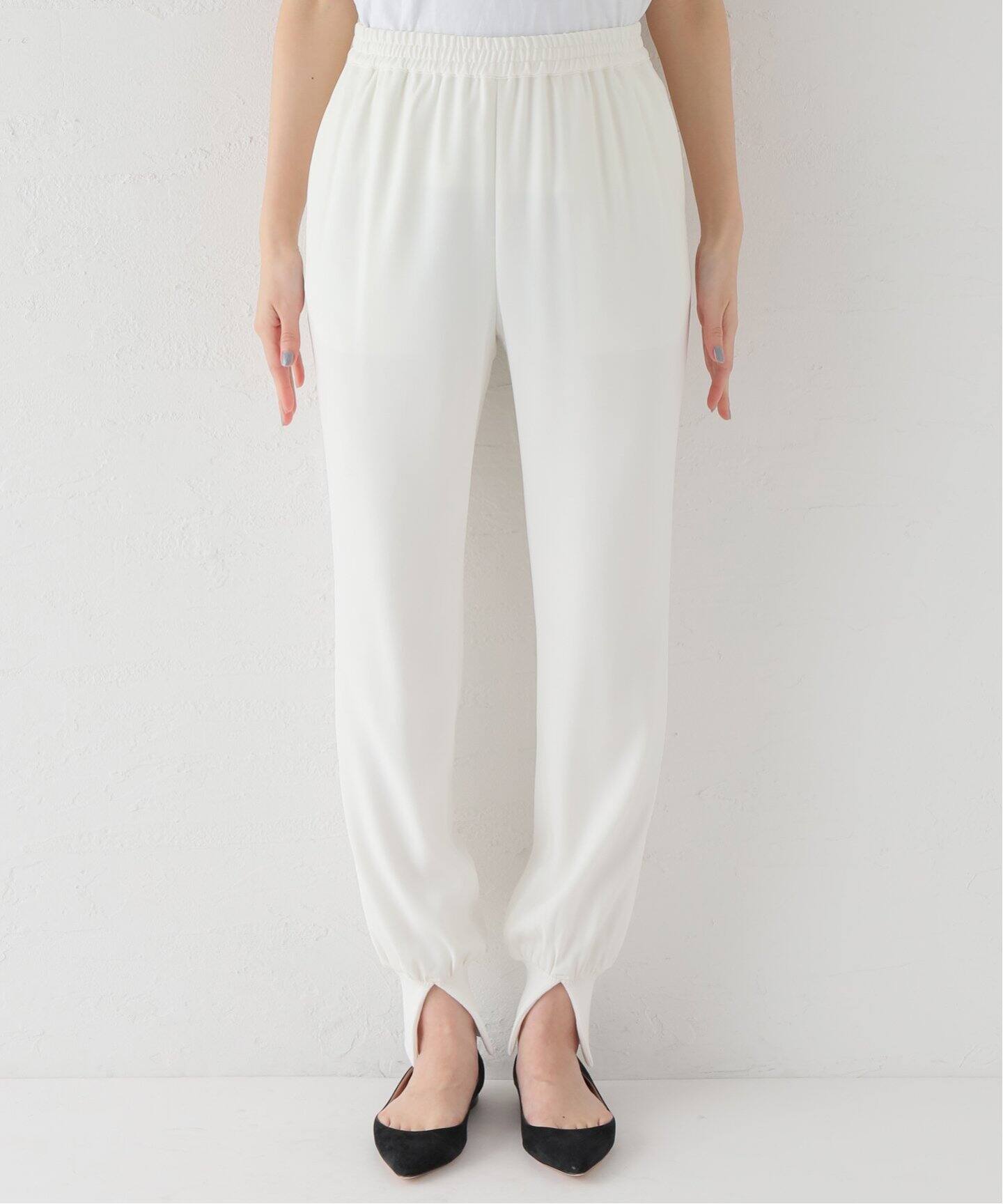 Col Pierrot /コル ピエロ】Rib Pants(WHITE)（その他パンツ）｜L  