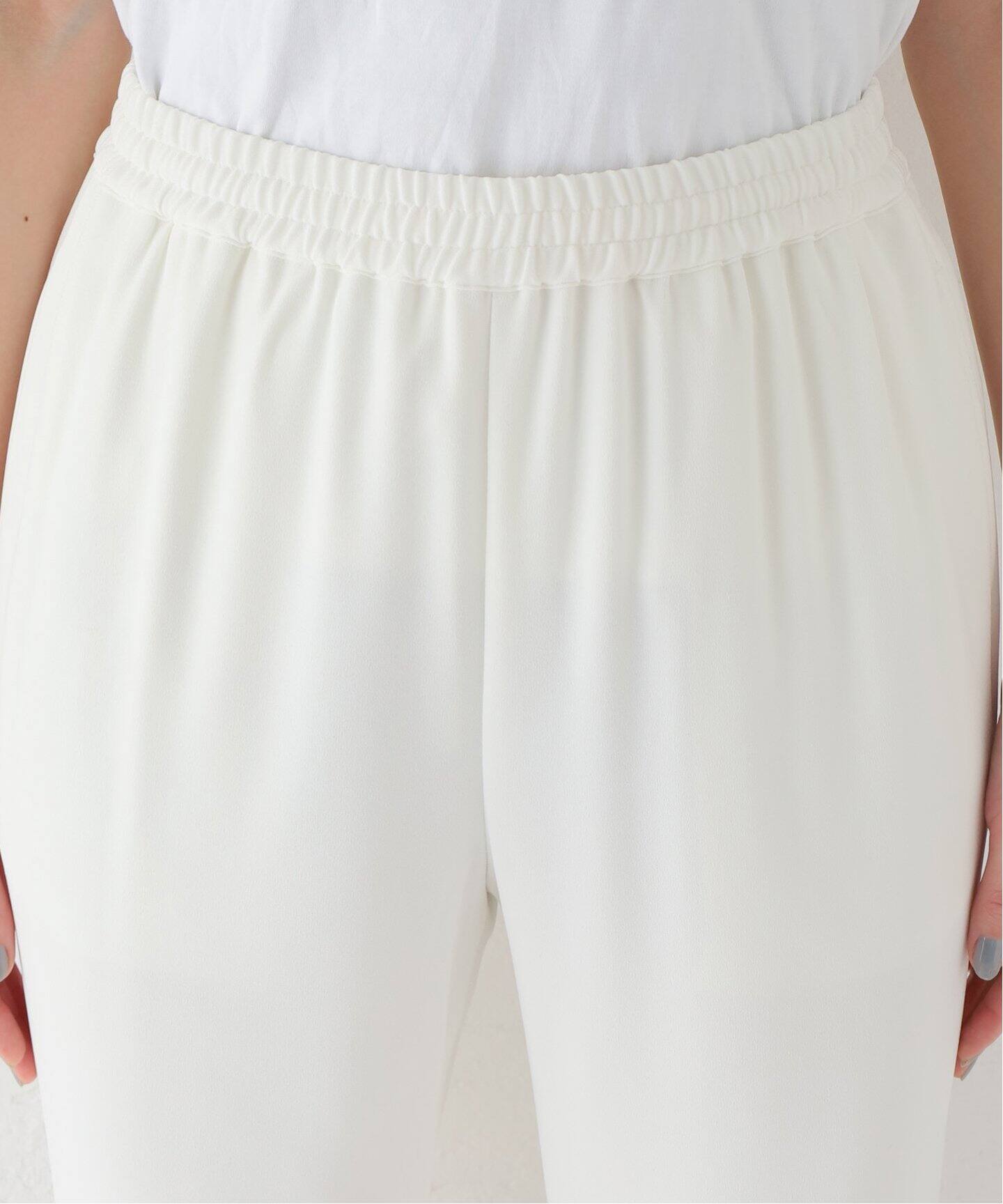 Col Pierrot /コル ピエロ】Rib Pants(WHITE)（その他パンツ）｜L 