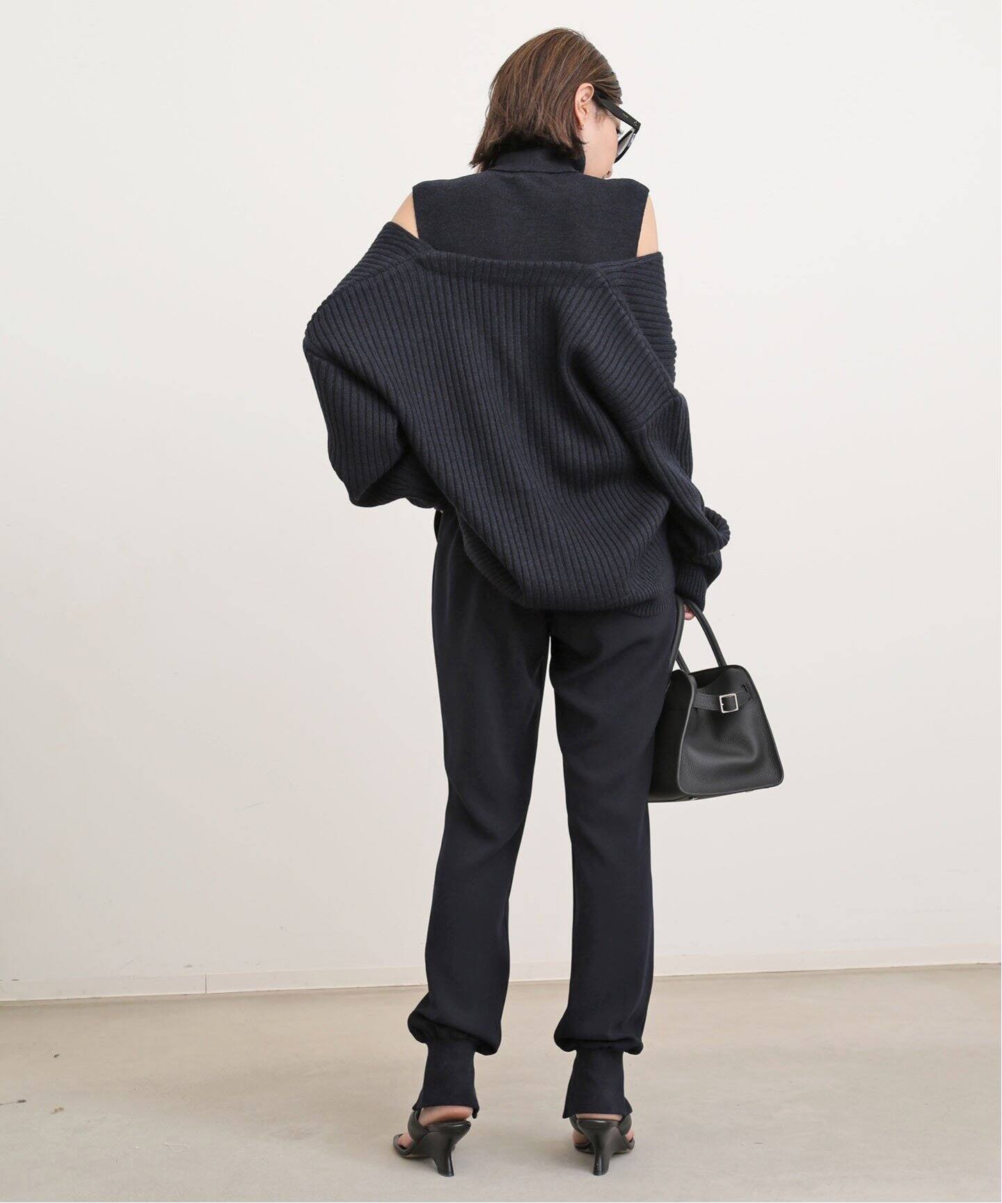 Col Pierrot /コル ピエロ】Rib Pants(NAVY)（その他パンツ）｜L 
