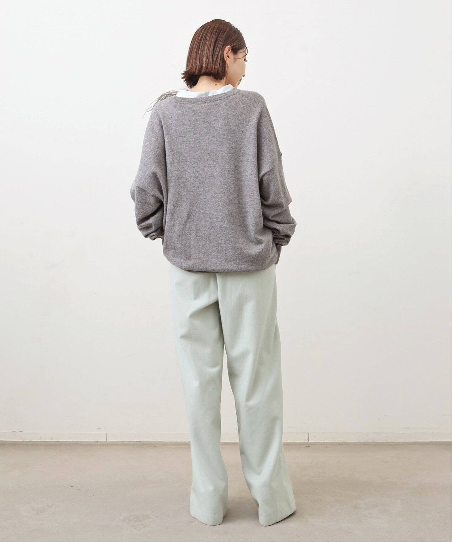 INDRESS/インドレス】 Flannel wool pants（スラックス）｜L  