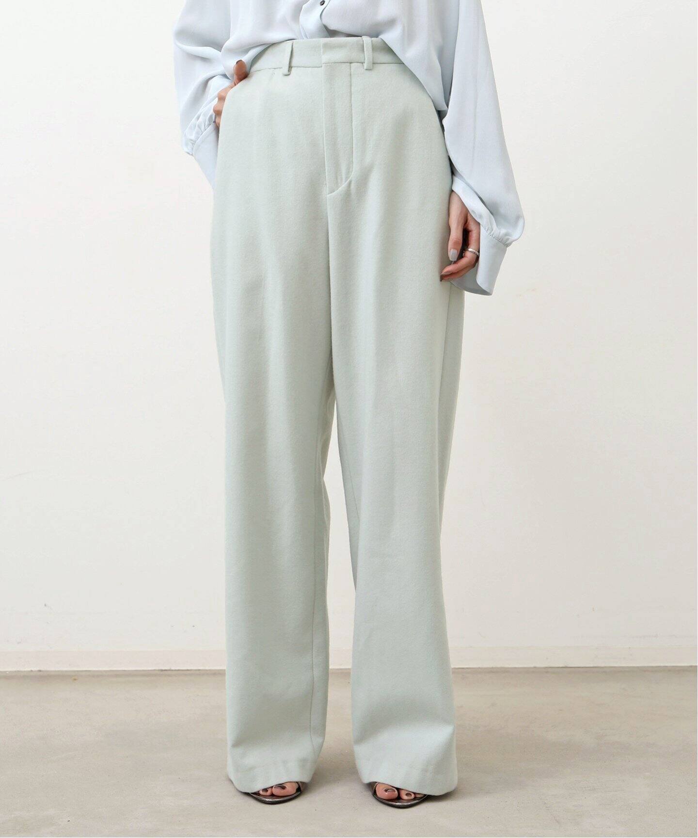INDRESS/インドレス】 Flannel wool pants（スラックス）｜L  