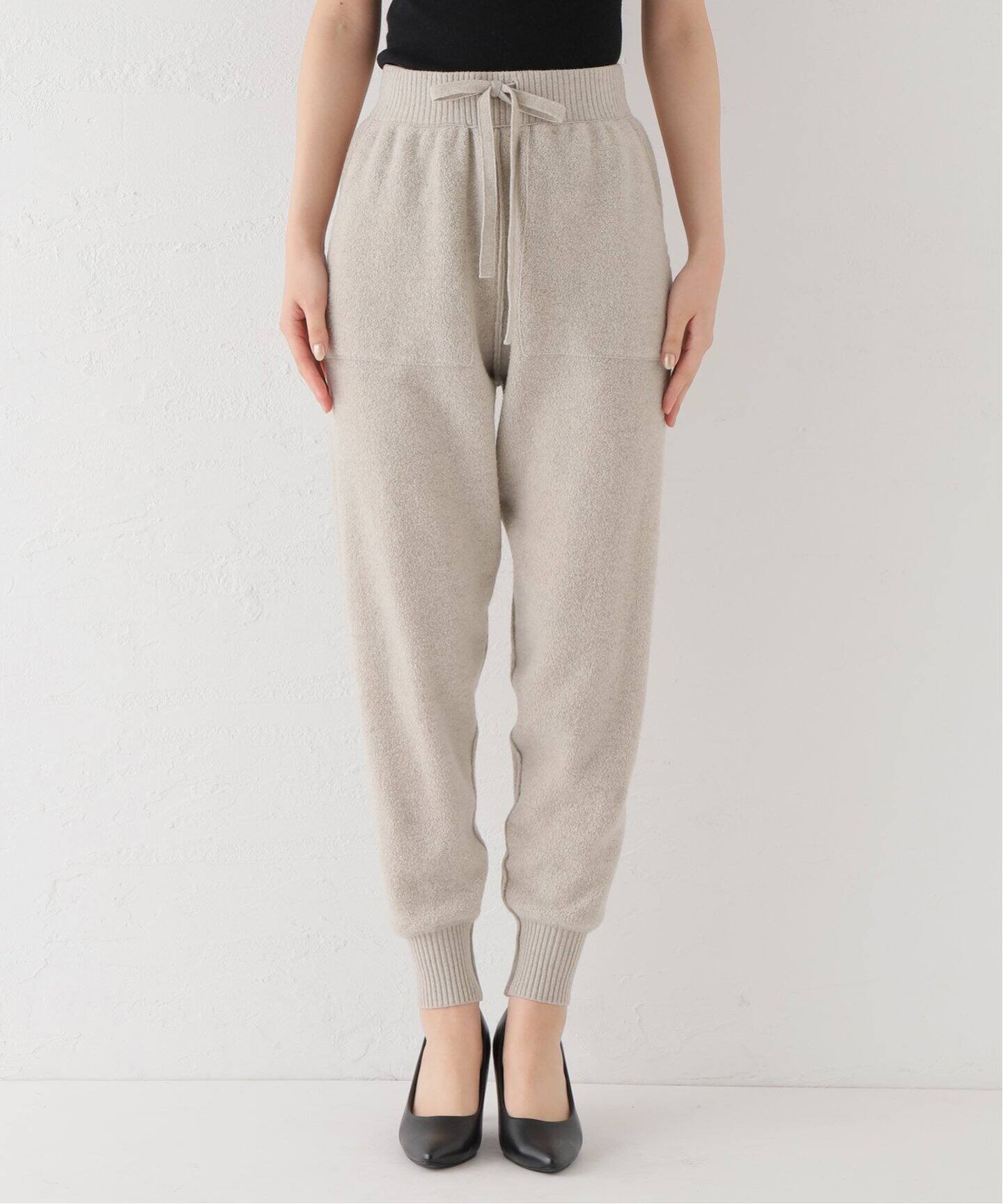 ELE STOLYOF/エレ ストリオフ】Wool pile Reversible Knit Pants 