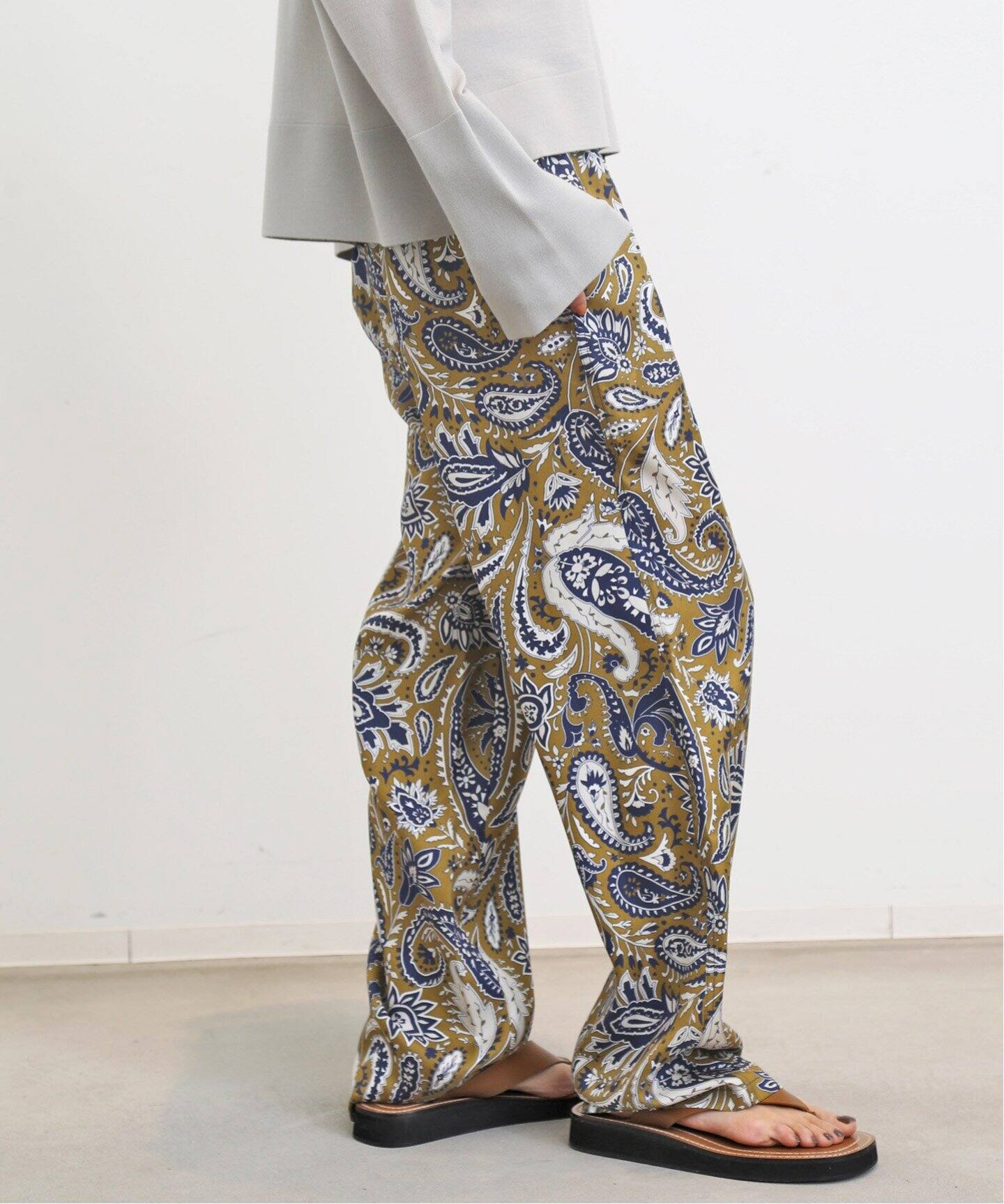 BANANATIME / バナナタイム】EASY PANT (JUMBO PAISLEY)（スラックス 
