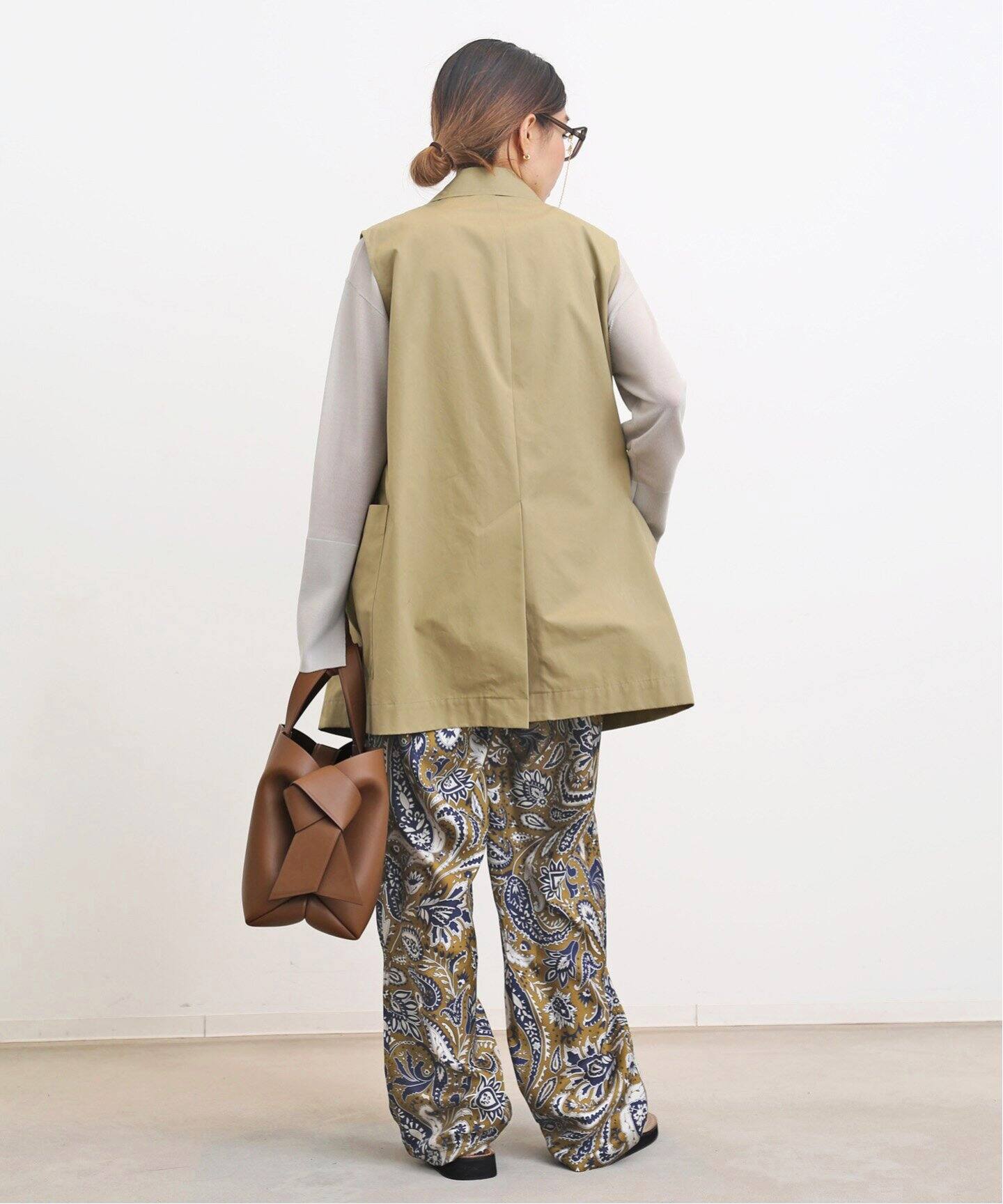 BANANATIME / バナナタイム】EASY PANT (JUMBO PAISLEY)（スラックス 