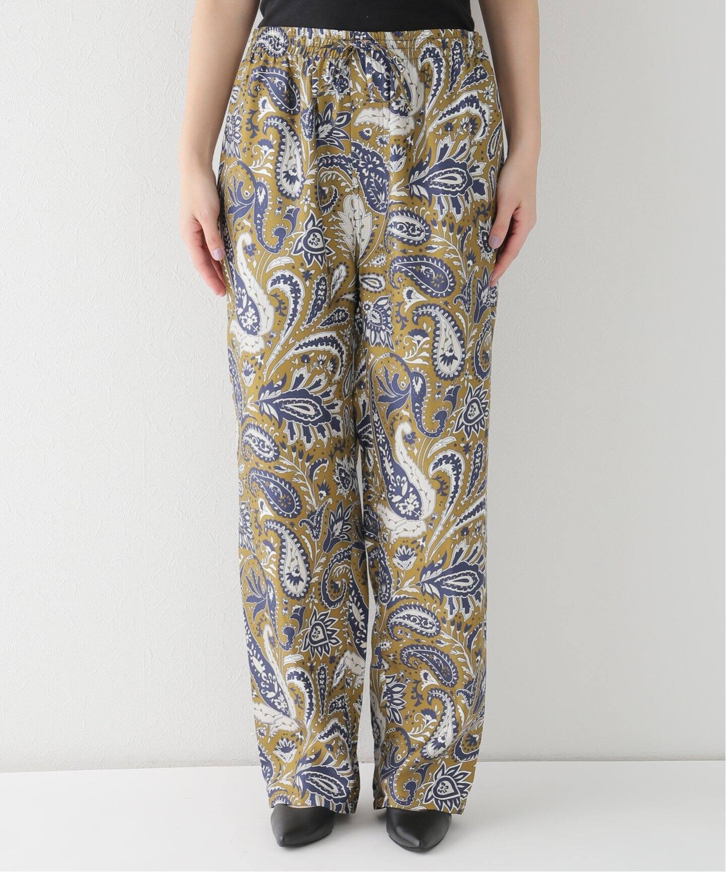 BANANATIME / バナナタイム】EASY PANT (JUMBO PAISLEY)（スラックス 