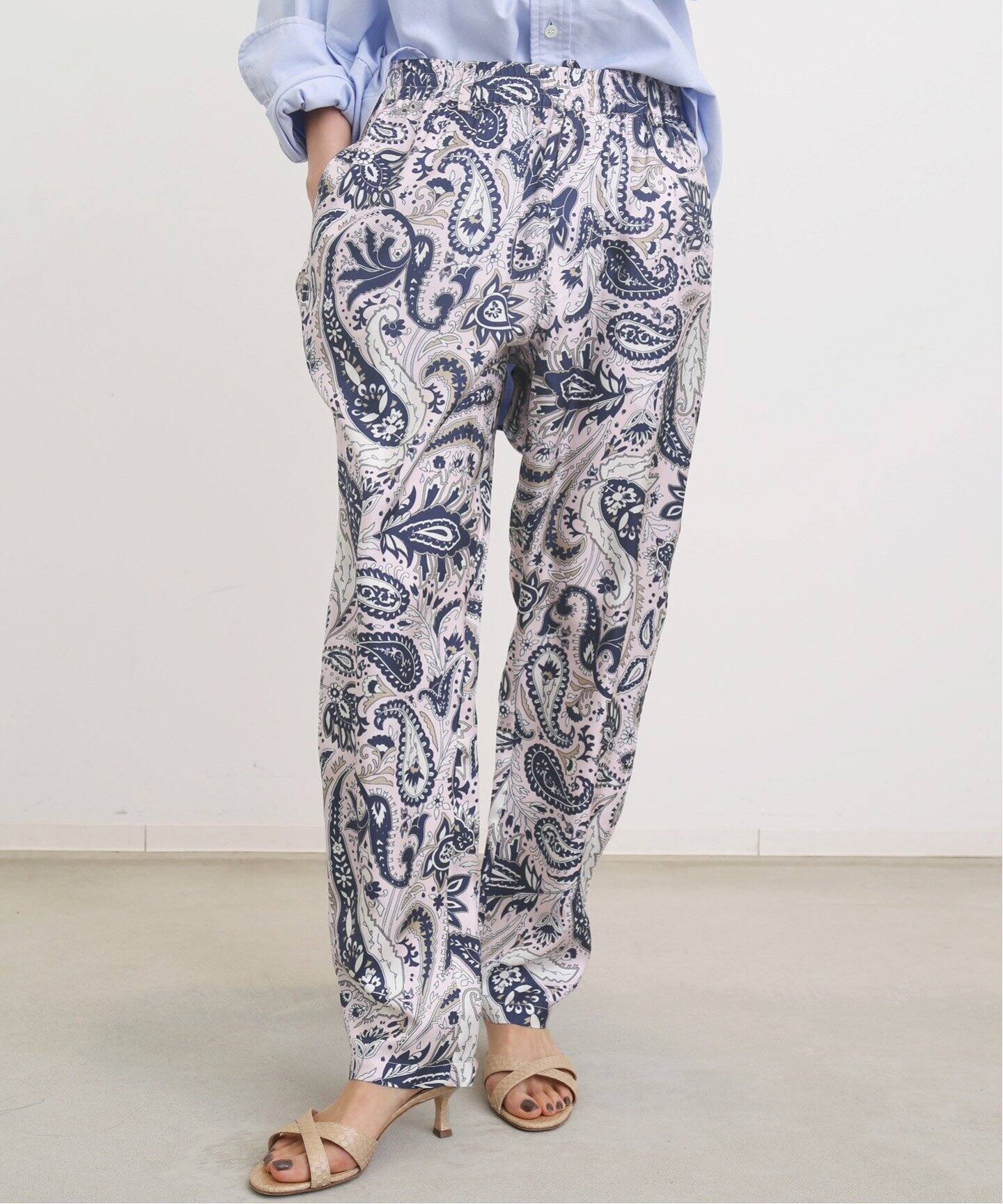 BANANATIME / バナナタイム】TAPERED PANT (JUMBO PAISLEY  