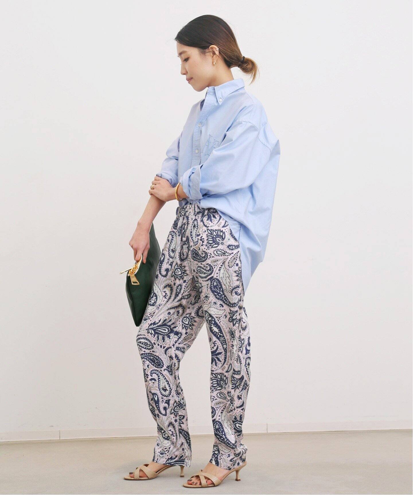 BANANATIME / バナナタイム】TAPERED PANT (JUMBO PAISLEY  