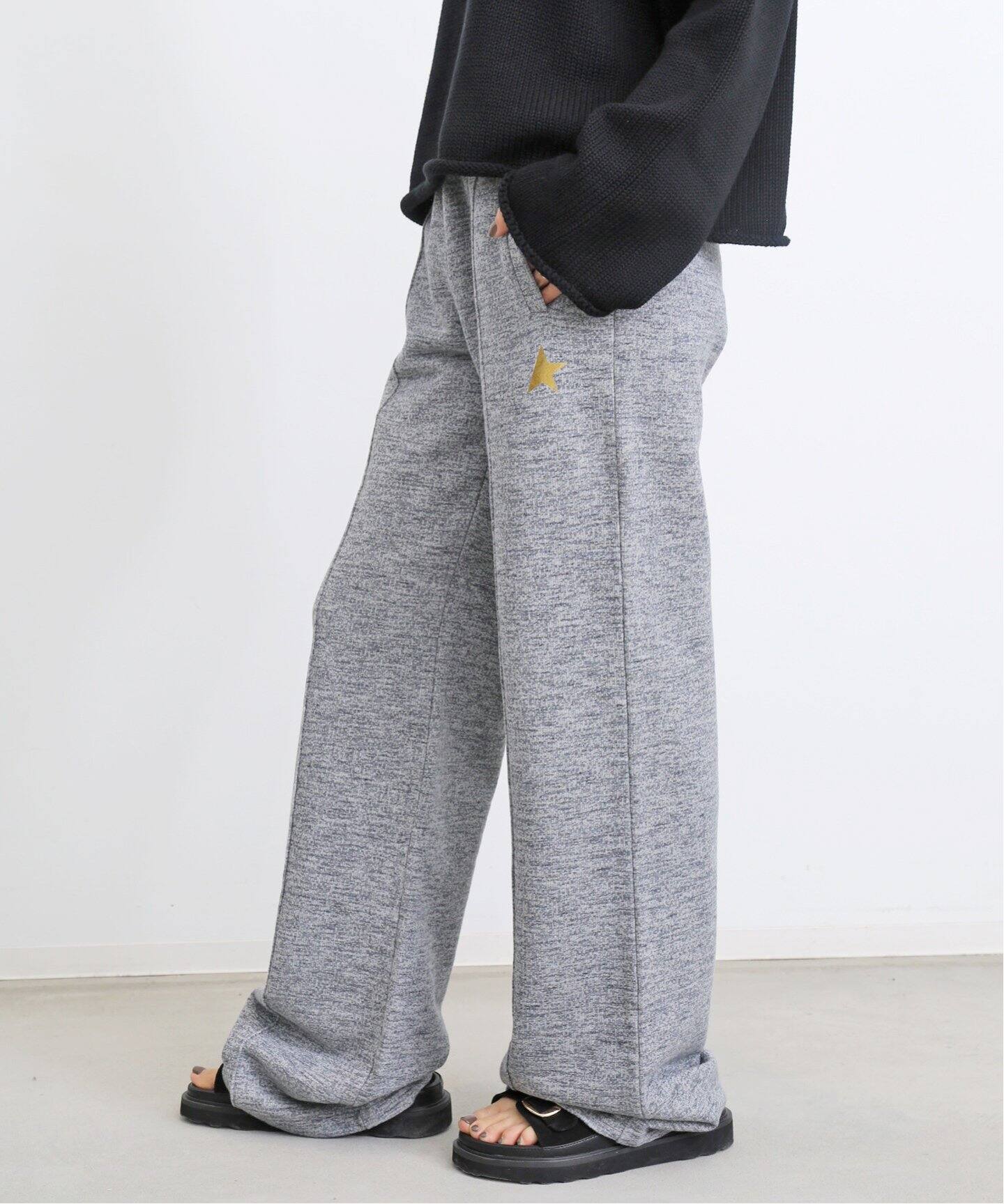GOLDEN GOOSE/ゴールデングース】JOGGINGS WIDE LEG PANTS（スウェット  
