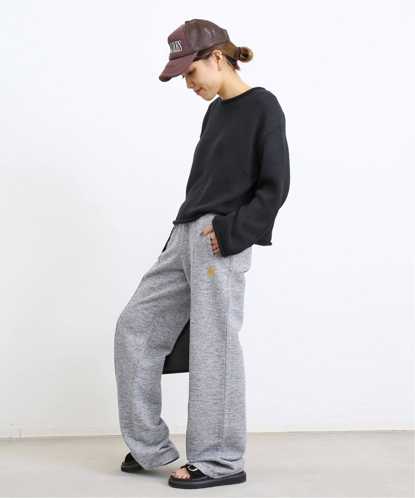 GOLDEN GOOSE/ゴールデングース】JOGGINGS WIDE LEG PANTS（スウェット 