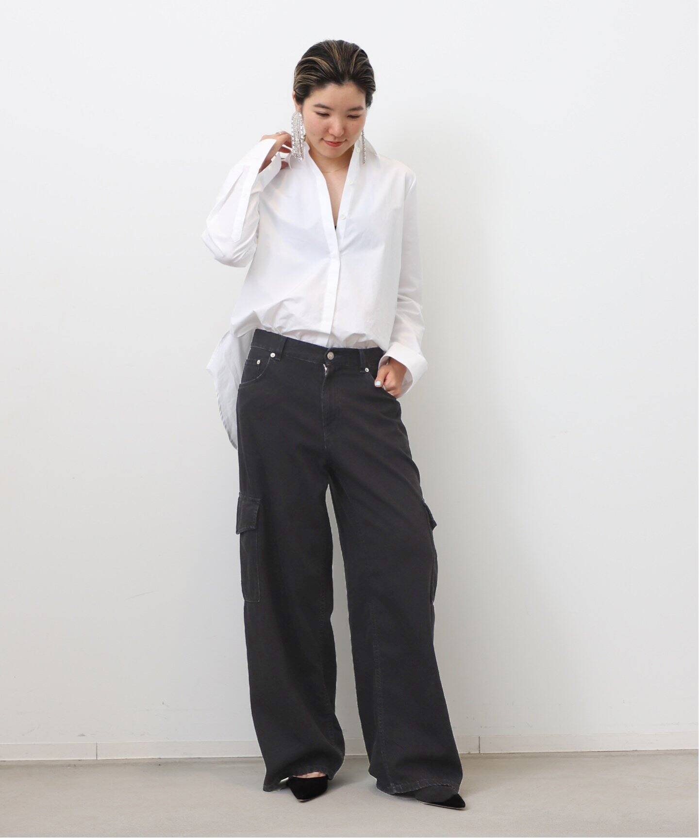 美品】HAIKURE ハイクレ BETHANY CARGO DENIM 25 