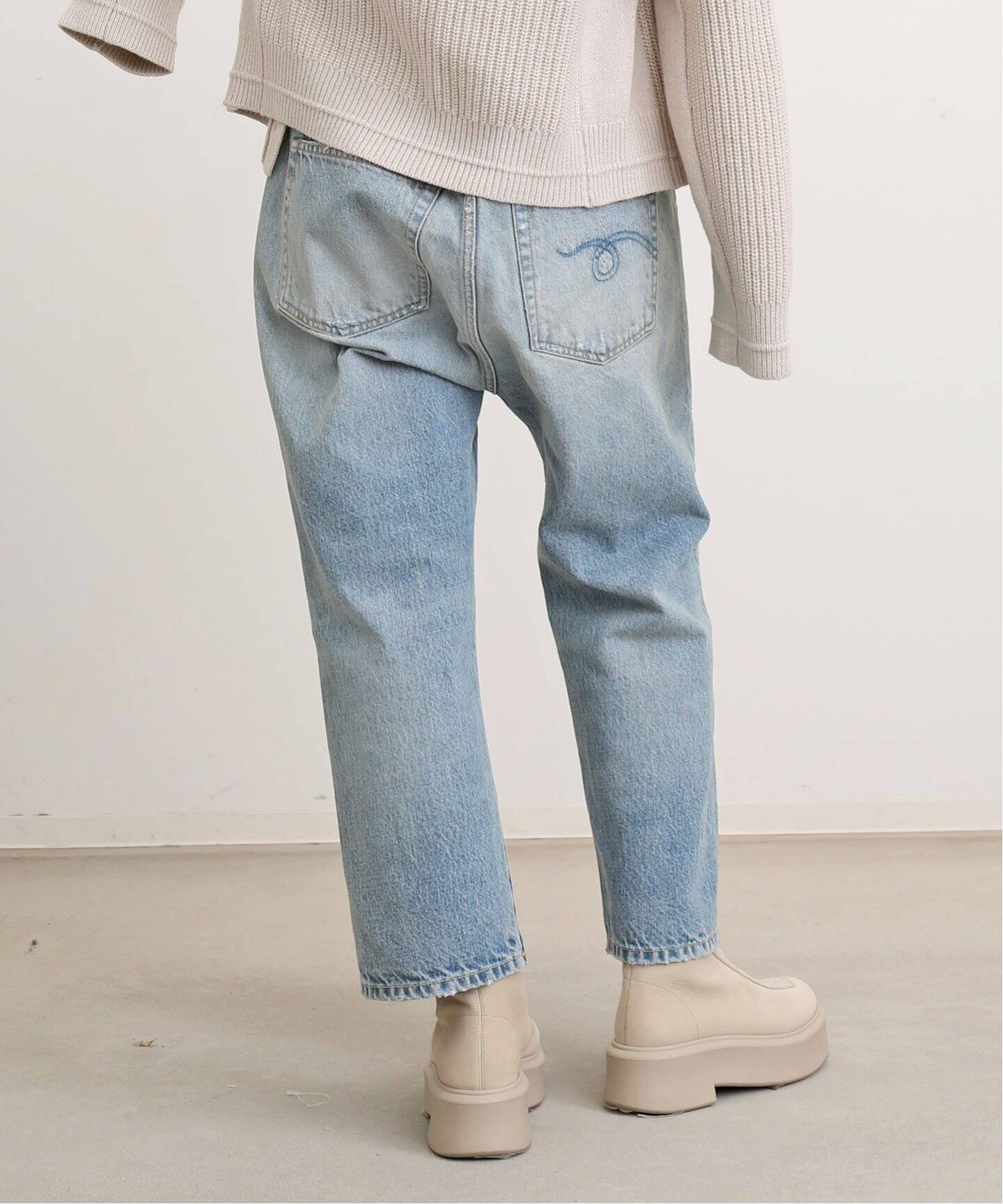 R13/アールサーティーン】TAILORED DROP JEANS（デニムパンツ 