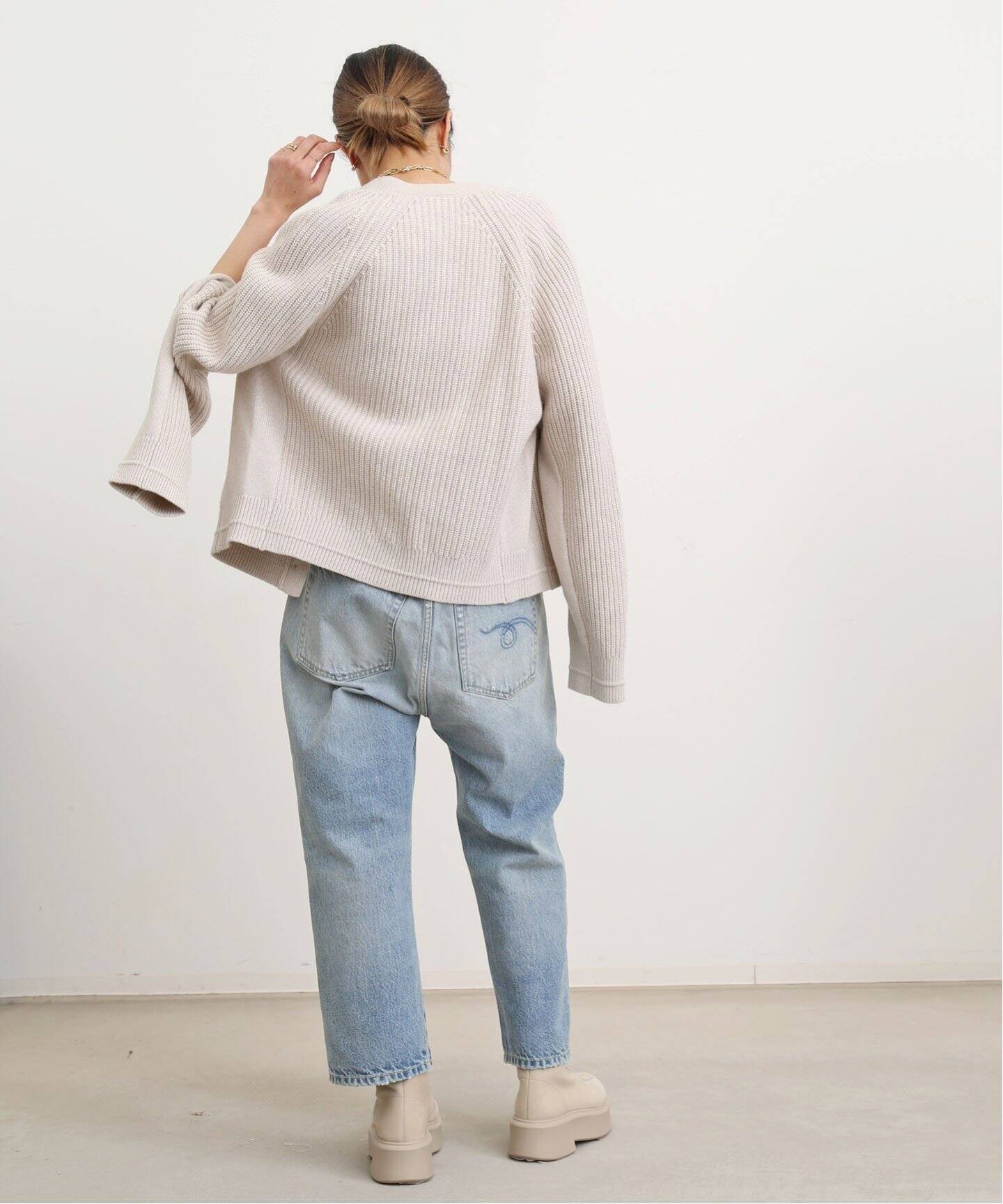 R13/アールサーティーン】TAILORED DROP JEANS（デニムパンツ 