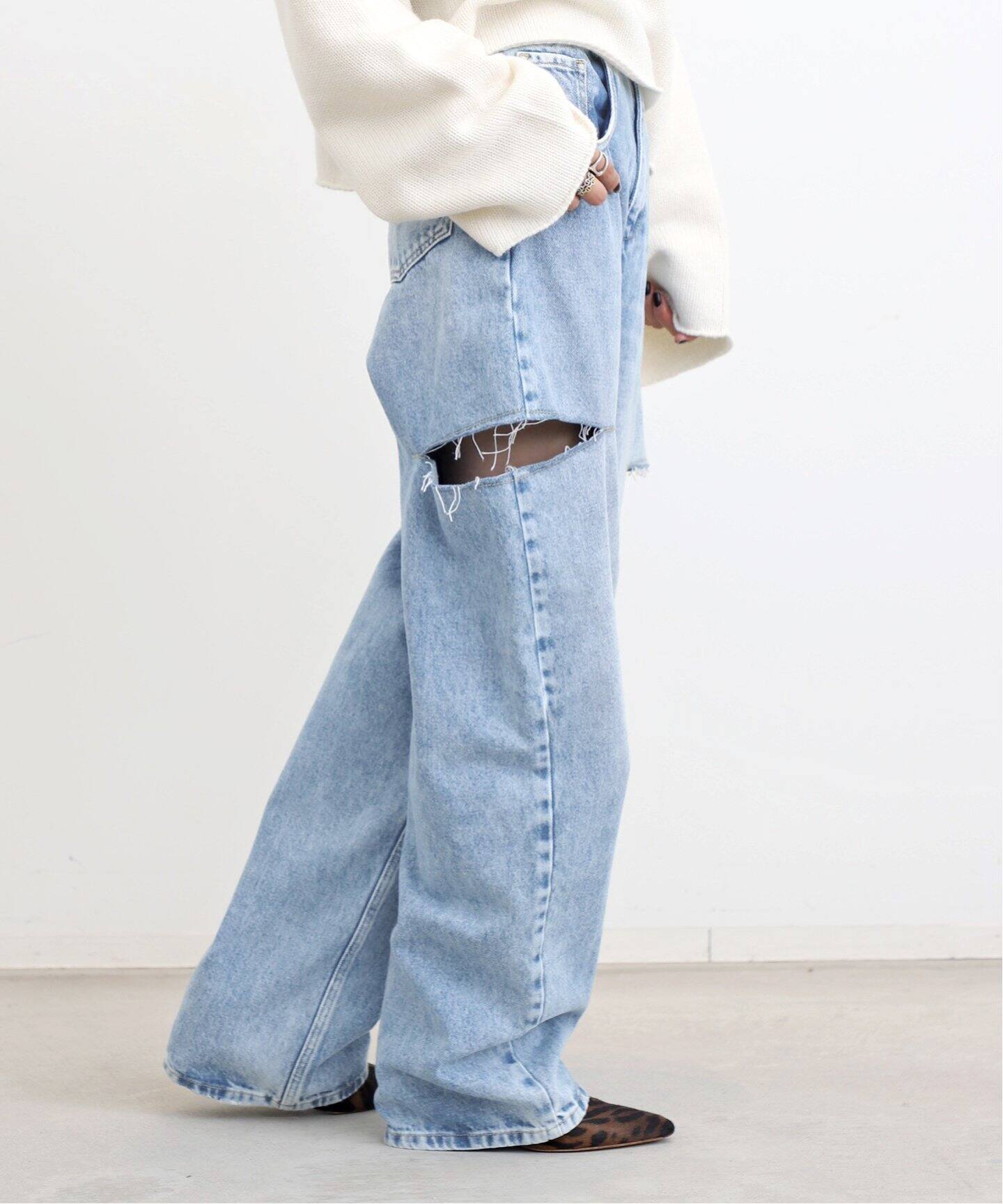 MAISON MARGIELA/メゾン マルジェラ】 Cut Out Denim（デニムパンツ 