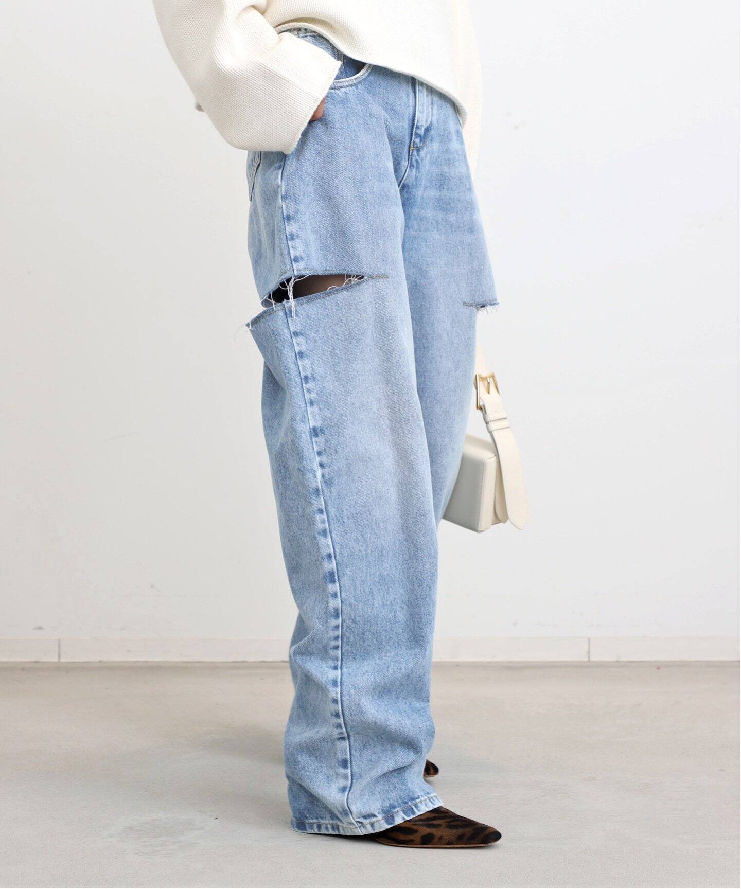 MAISON MARGIELA/メゾン マルジェラ】 Cut Out Denim（デニムパンツ 