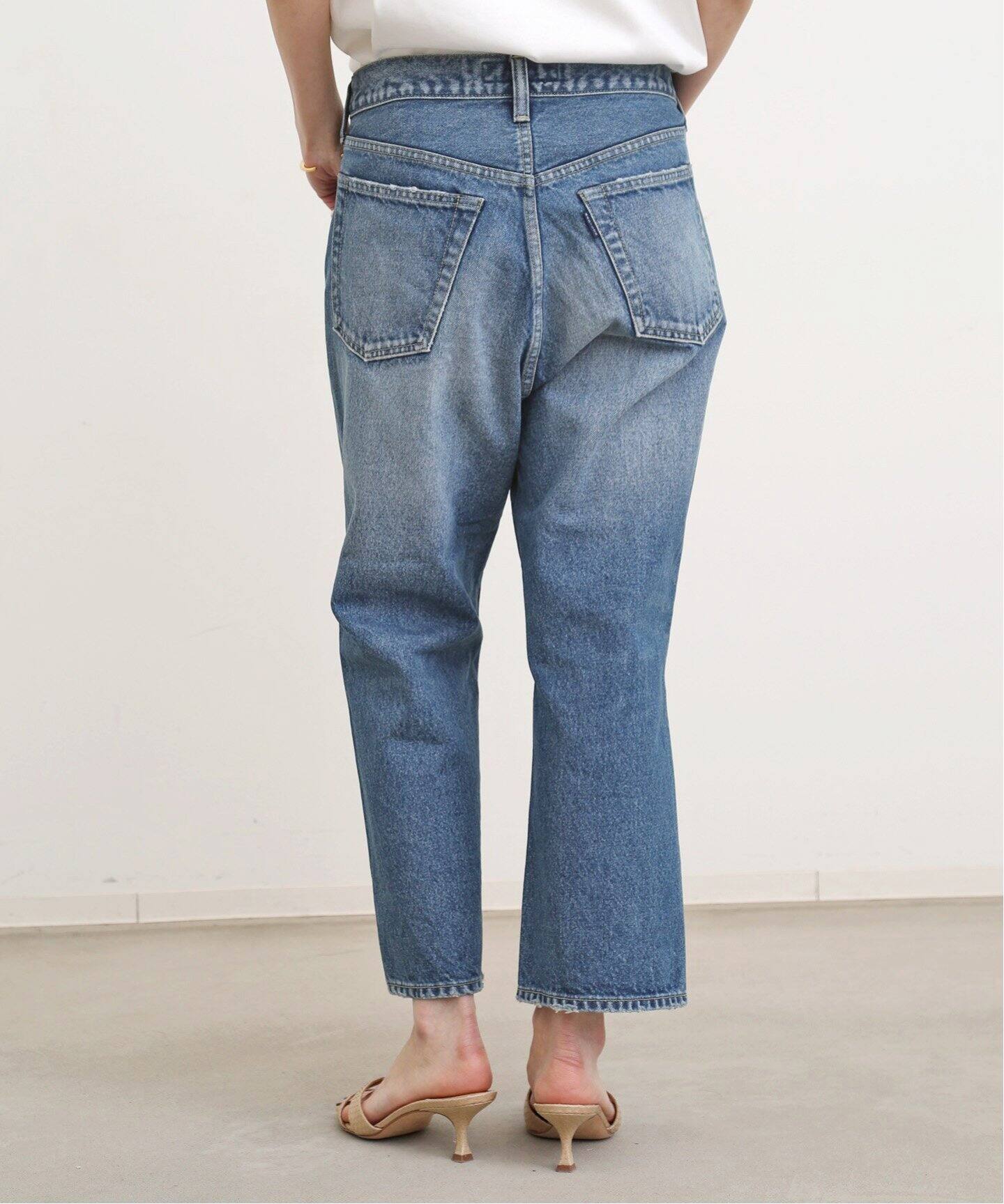 MADISONBLUE/マディソンブルー】CRASHED SAROUEL PANTS DENIM（デニム 