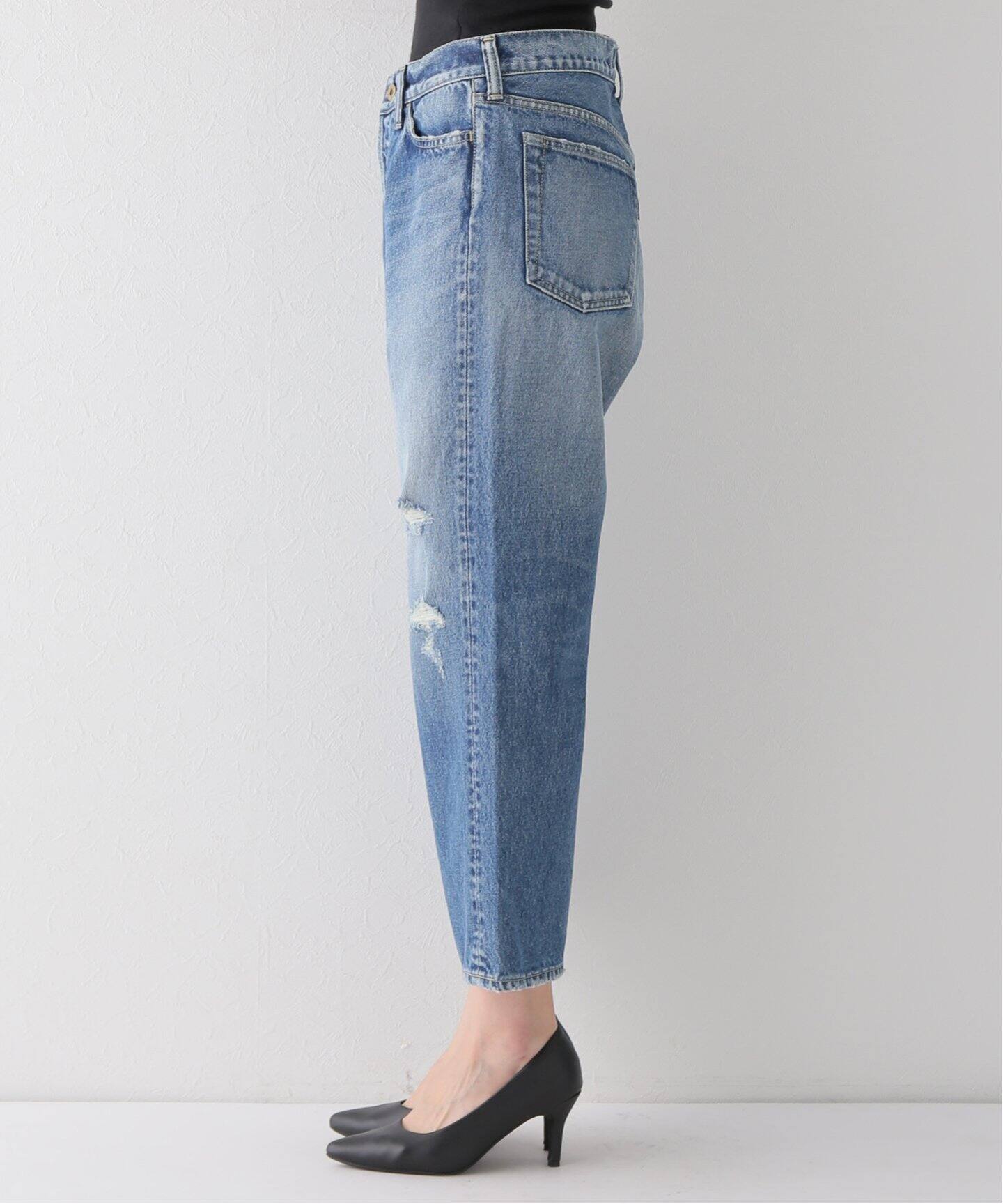 MADISONBLUE/マディソンブルー】CRASHED SAROUEL PANTS DENIM（デニム 