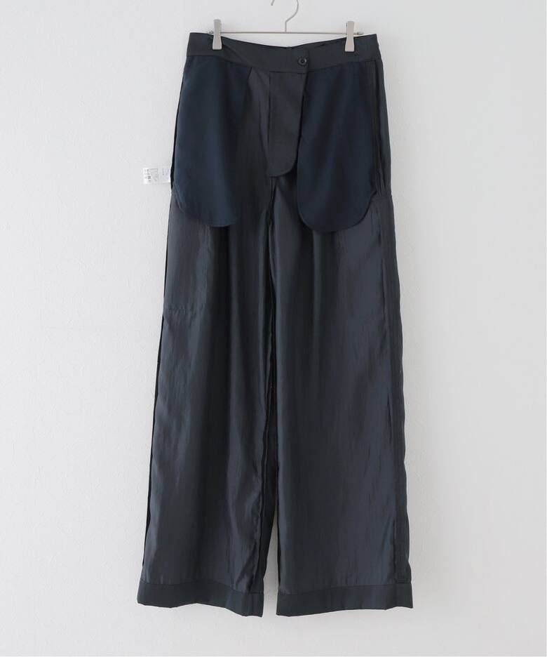 TIBI/ティビ】SHINY NYLON PLEATED STELLA CARGO PANTS（カーゴパンツ 