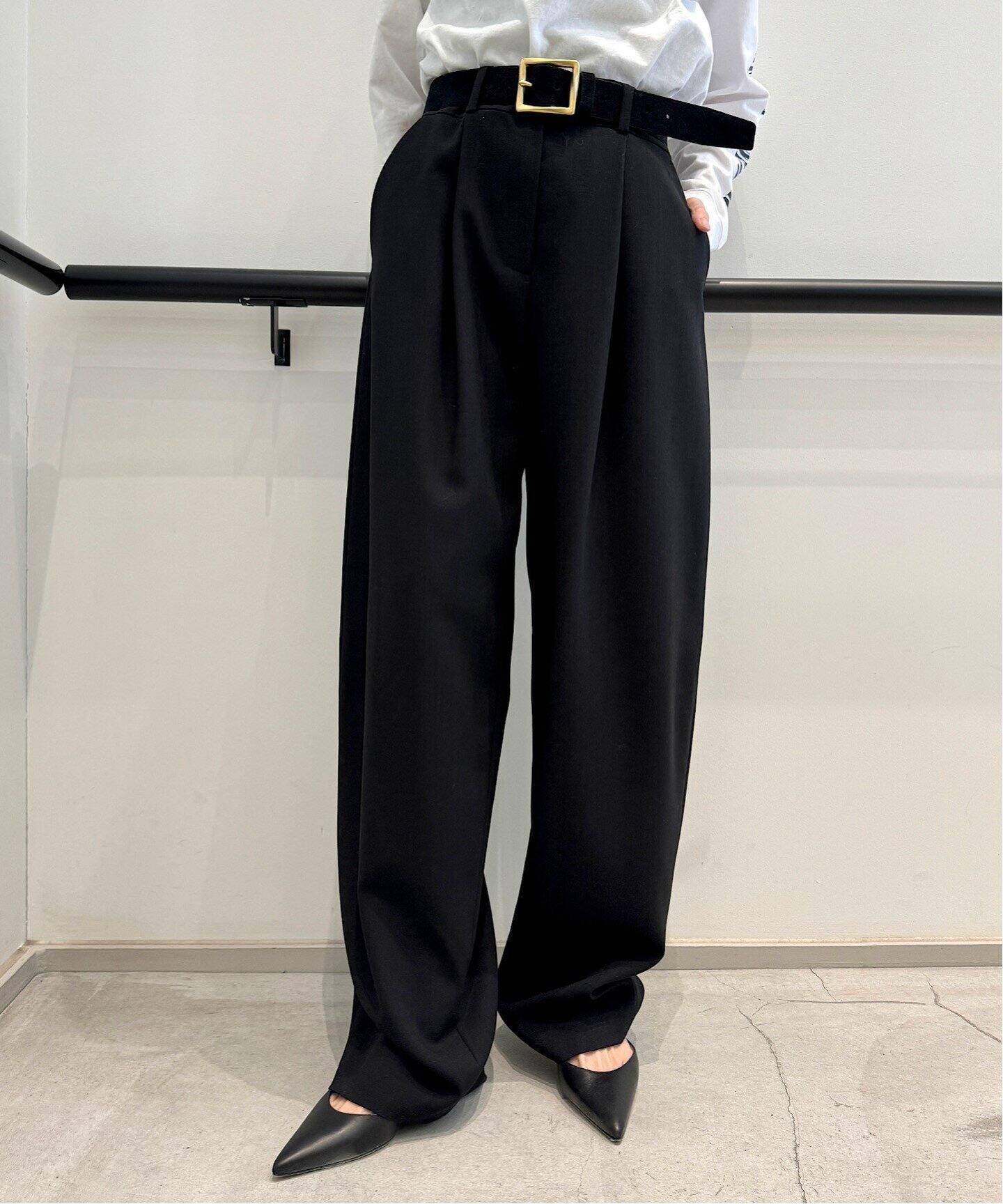 LA COLLECTION/ラコレクション】 TAPERD WIDE PT（スラックス）｜L 