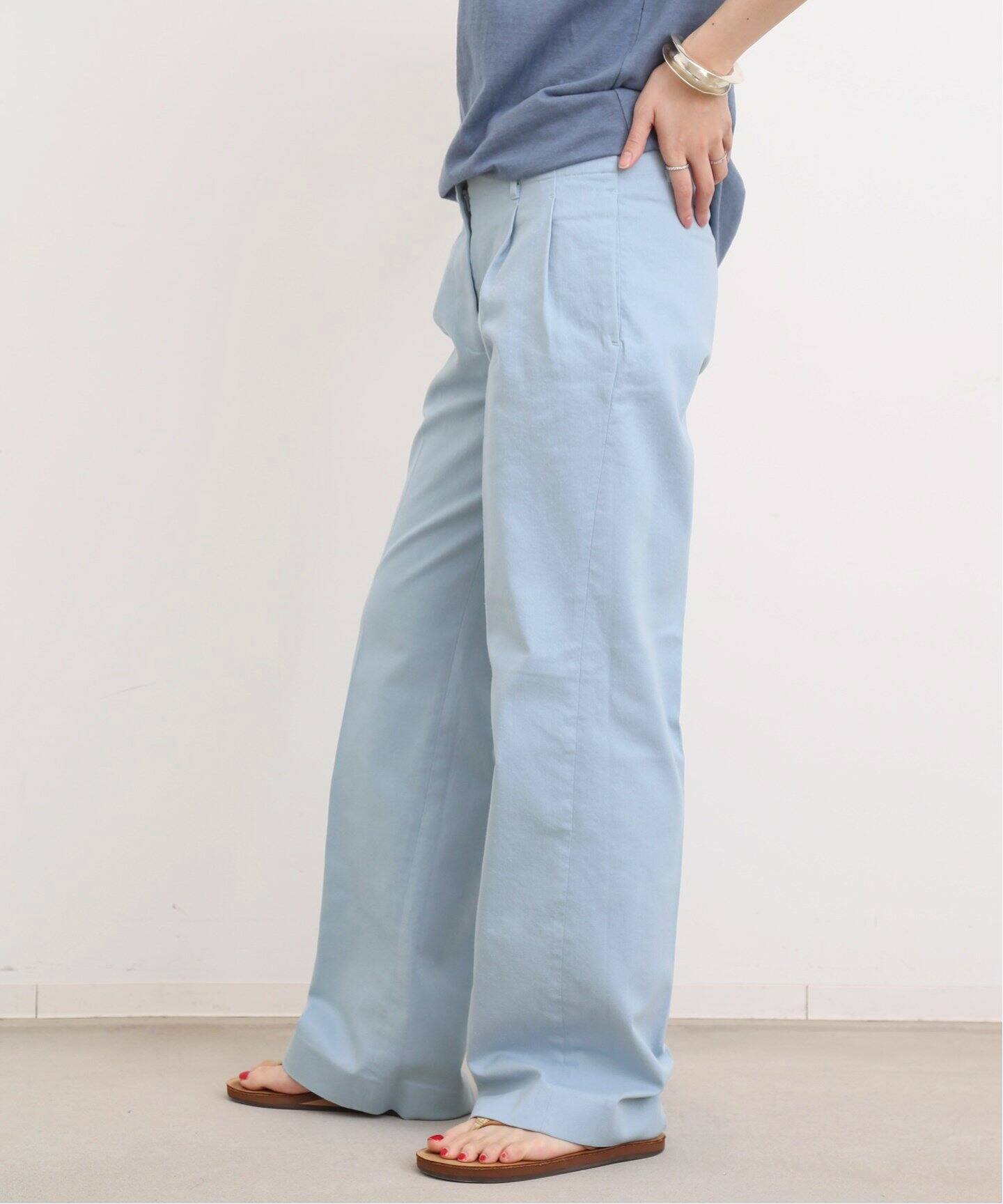 erne/エルネ】WIDE PANTS（スラックス）｜L 