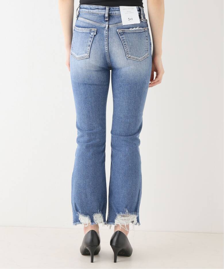 3×1/スリーバイワン】EMPIRE CROP FLARE DENIM（デニムパンツ 