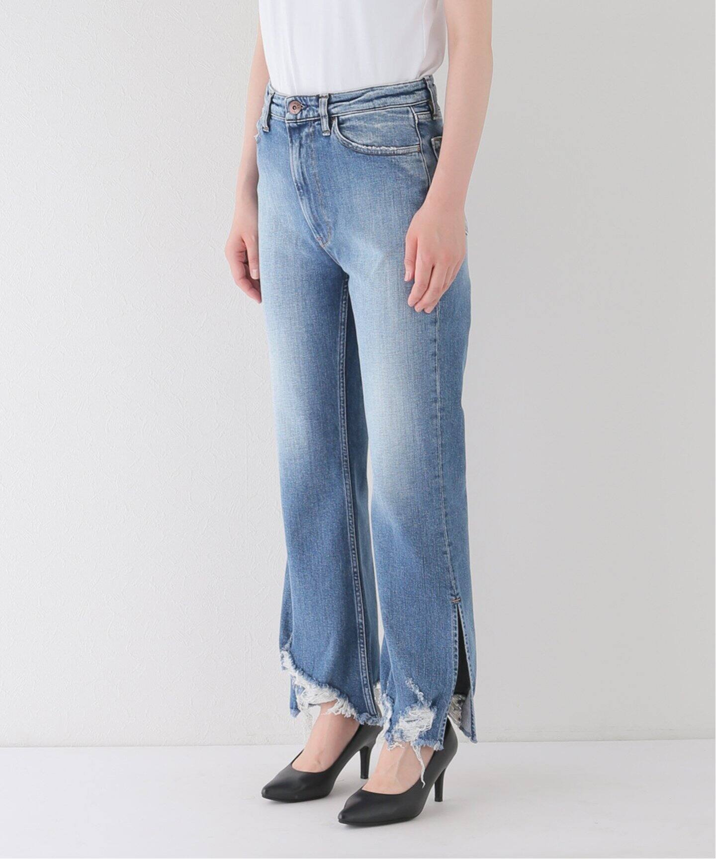 3×1/スリーバイワン】EMPIRE CROP FLARE DENIM（デニムパンツ 