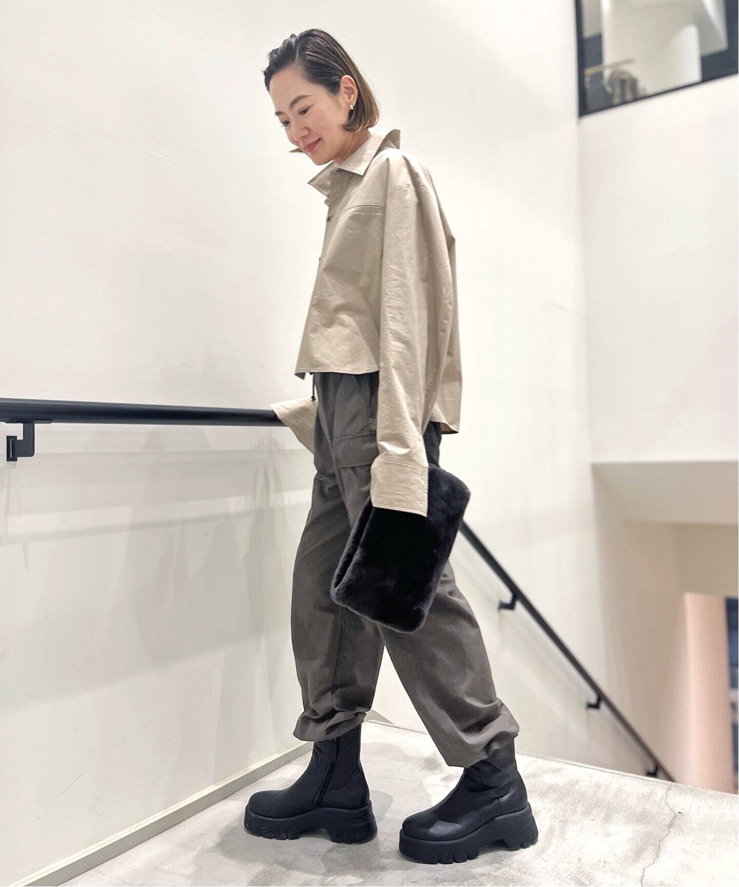 AMERICANA/アメリカーナ】 Nylon Cargo Pants（カーゴパンツ）｜L  