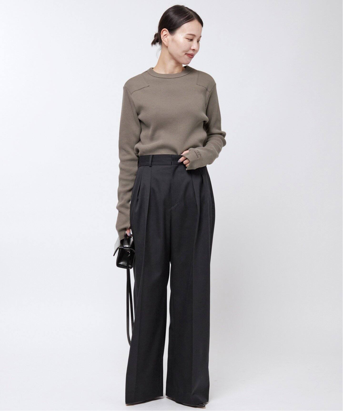 New High-waisted wide Pants（スラックス）｜AP STUDIO（エーピー 