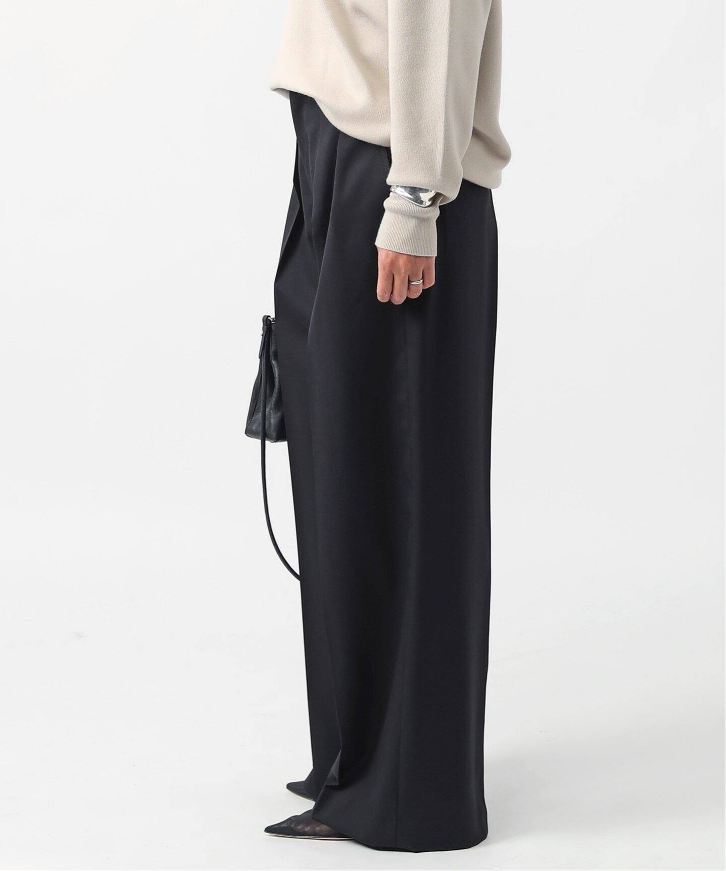 New High-waisted wide Pants（スラックス）｜AP STUDIO（エーピー  