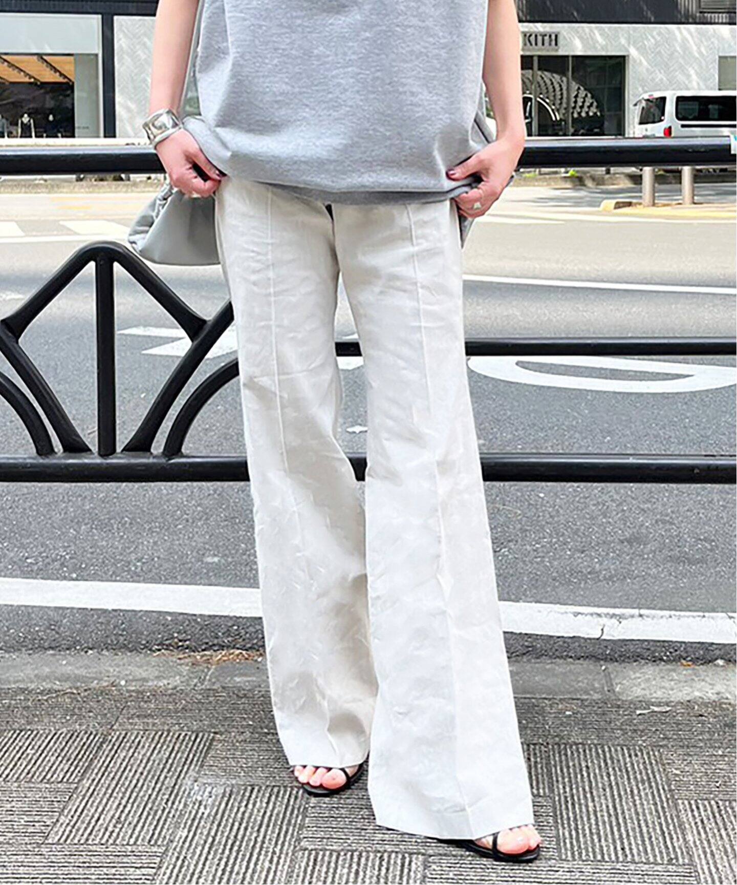 リネンパンツ（スラックス）｜AP STUDIO（エーピーストゥディオ）の  