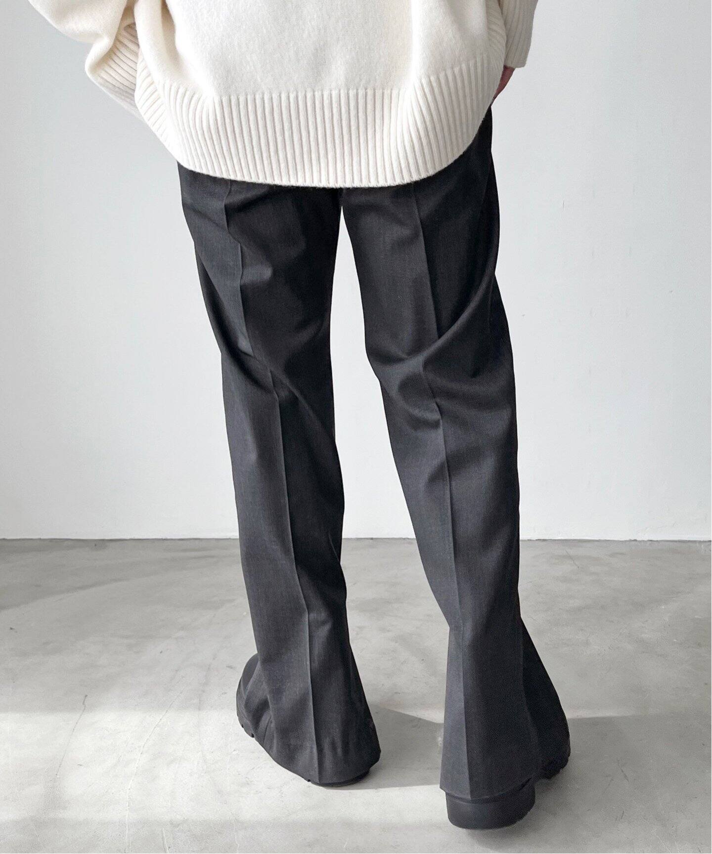 Wool polyester Inside slit Pants（スラックス）｜AP STUDIO 