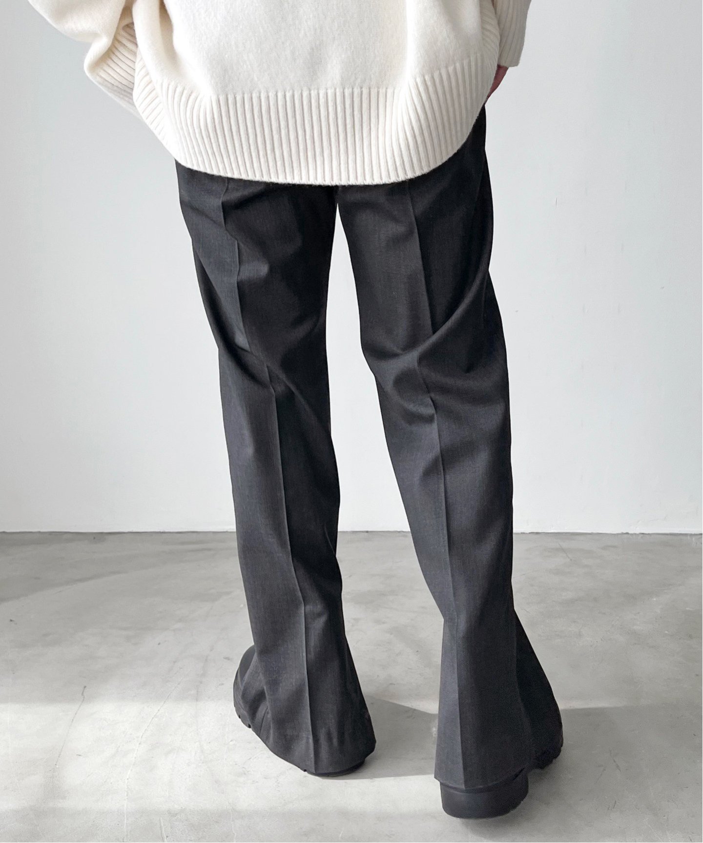 Wool Inner Pants Wool polyester Inside slit Pants(スラックス)|AP STUDIO(エーピーストゥディオ)の通販 ...