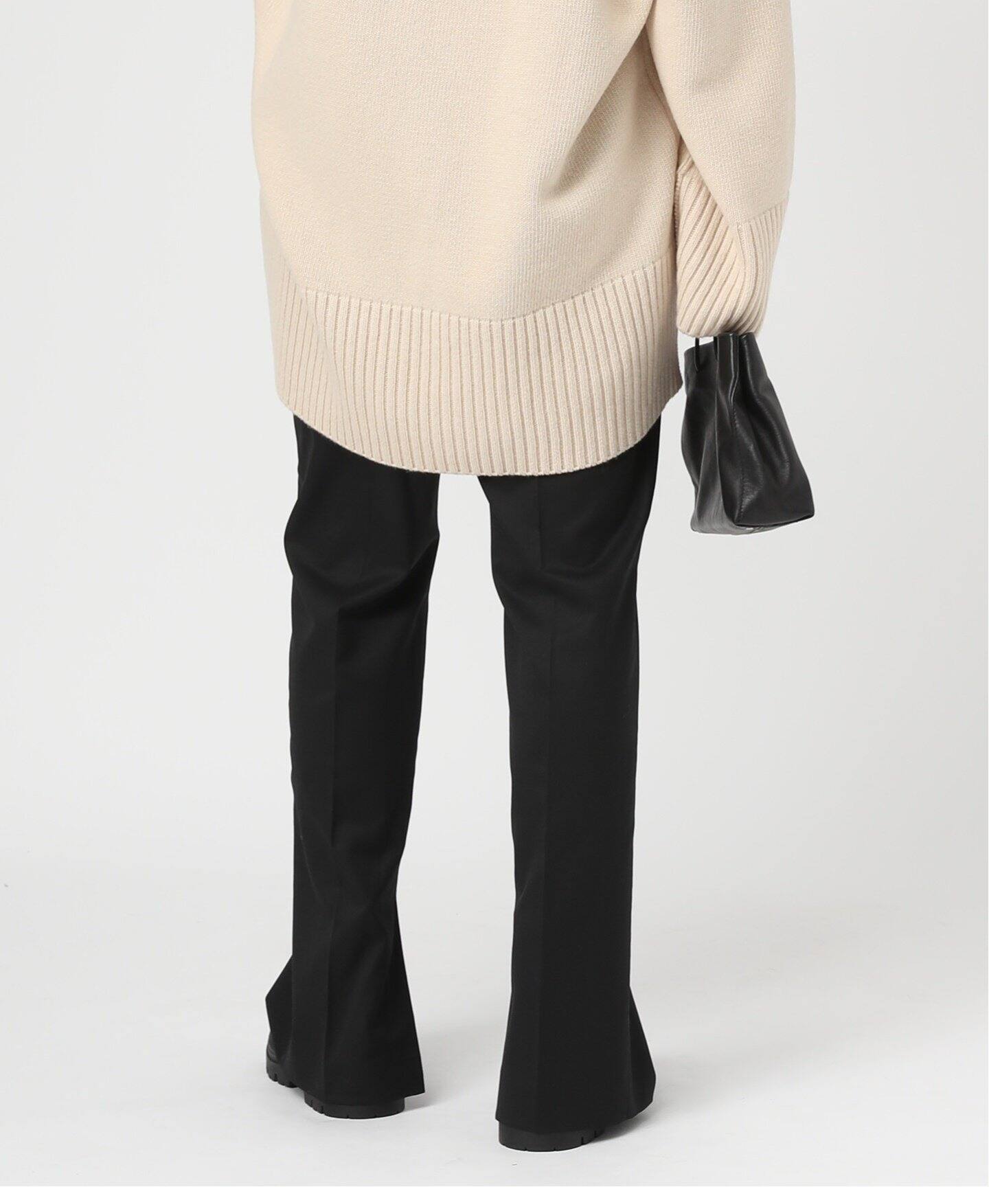 Wool polyester Inside slit Pants（スラックス）｜AP STUDIO 