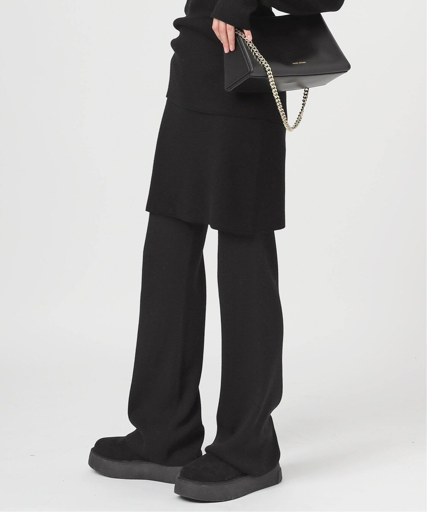 Rib Skirt Pants（その他パンツ）｜AP STUDIO（エーピーストゥディオ  